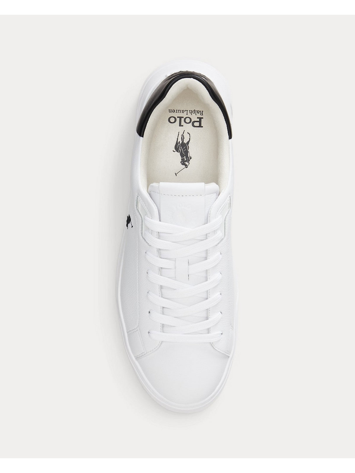 POLO RALPH LAUREN Sneaker Uomo RLITE COURT-SNEAKERS-LOW TOP LACE 809974097 002 WHITE/BLACK