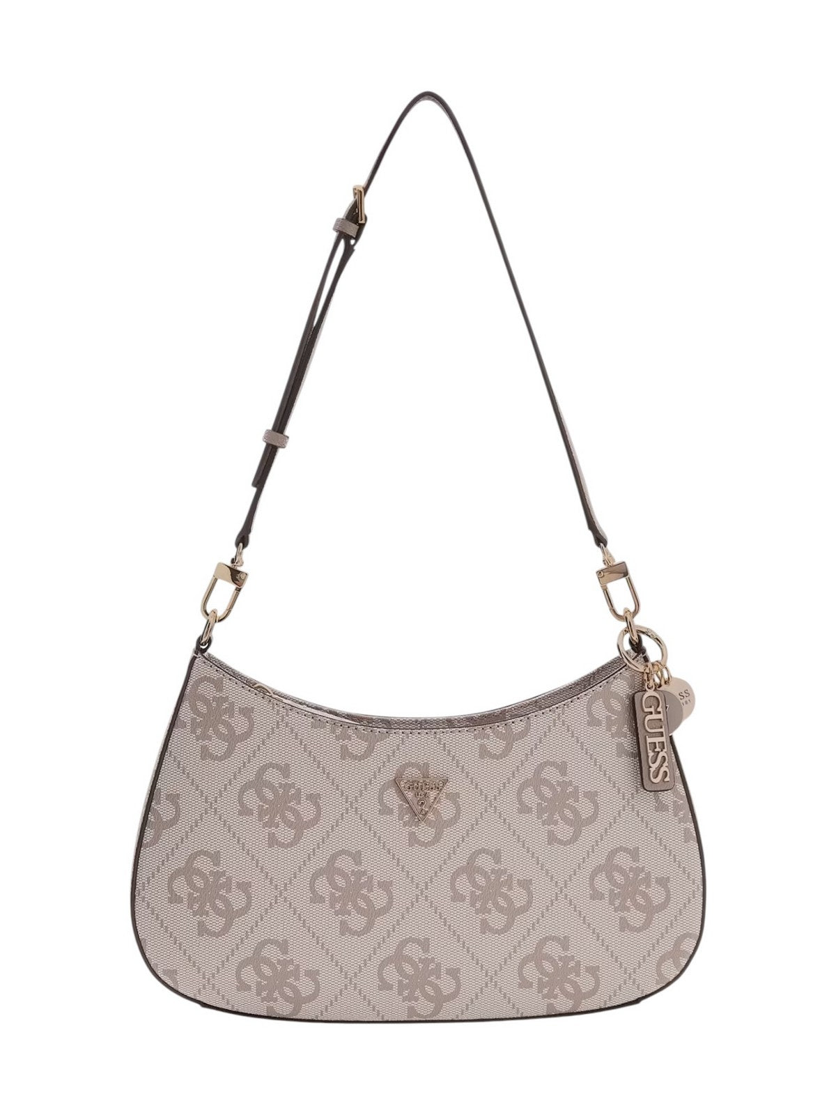 GUESS Borsa Donna NOELLE II TOP ZIP SHOULDER BAG HWSO96 72180 DKO DARK TAUPE LOGO