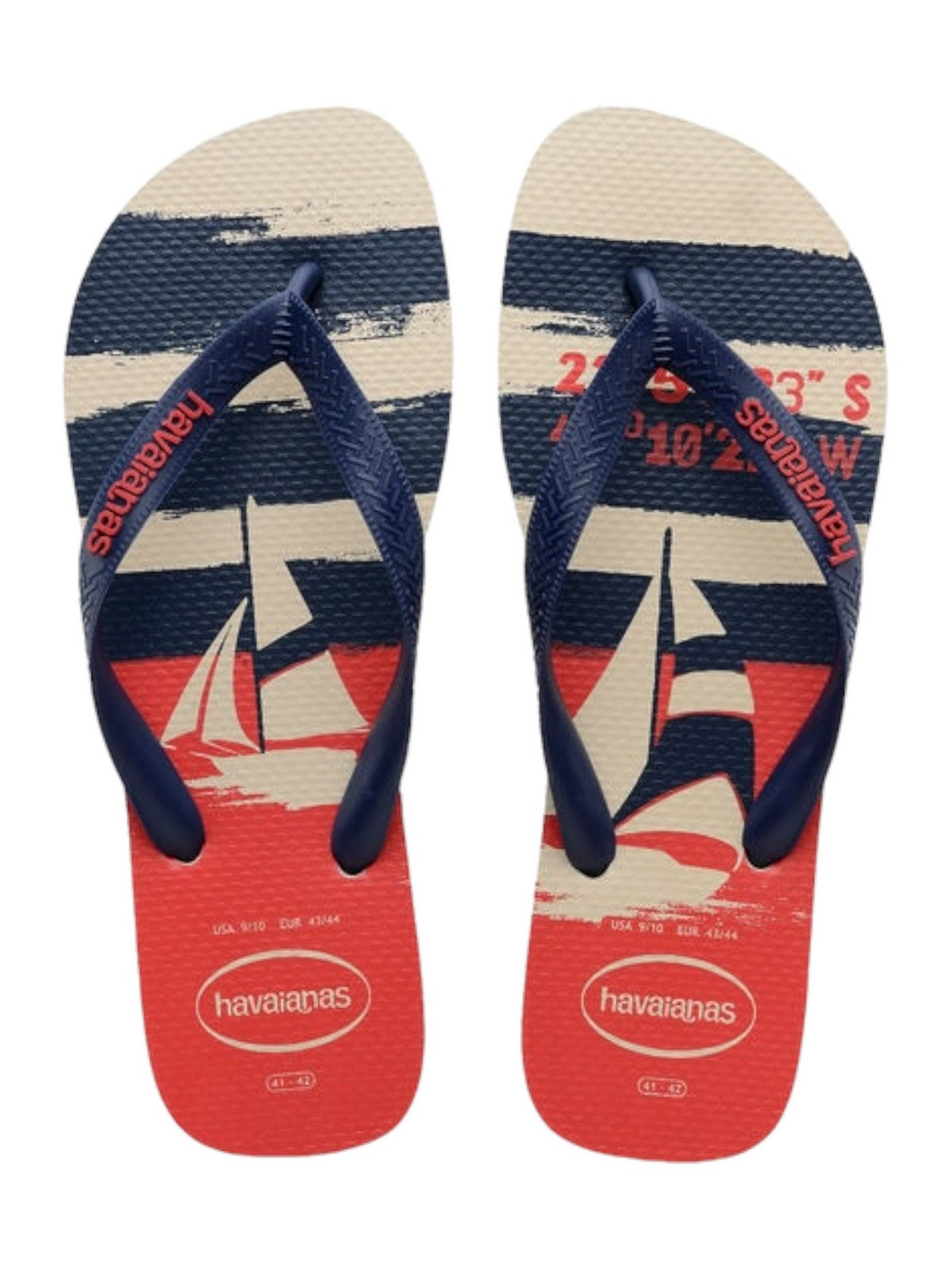 HAVAIANAS Tongs pour hommes Hav. Haut Nautique 4137126.6121 Beige