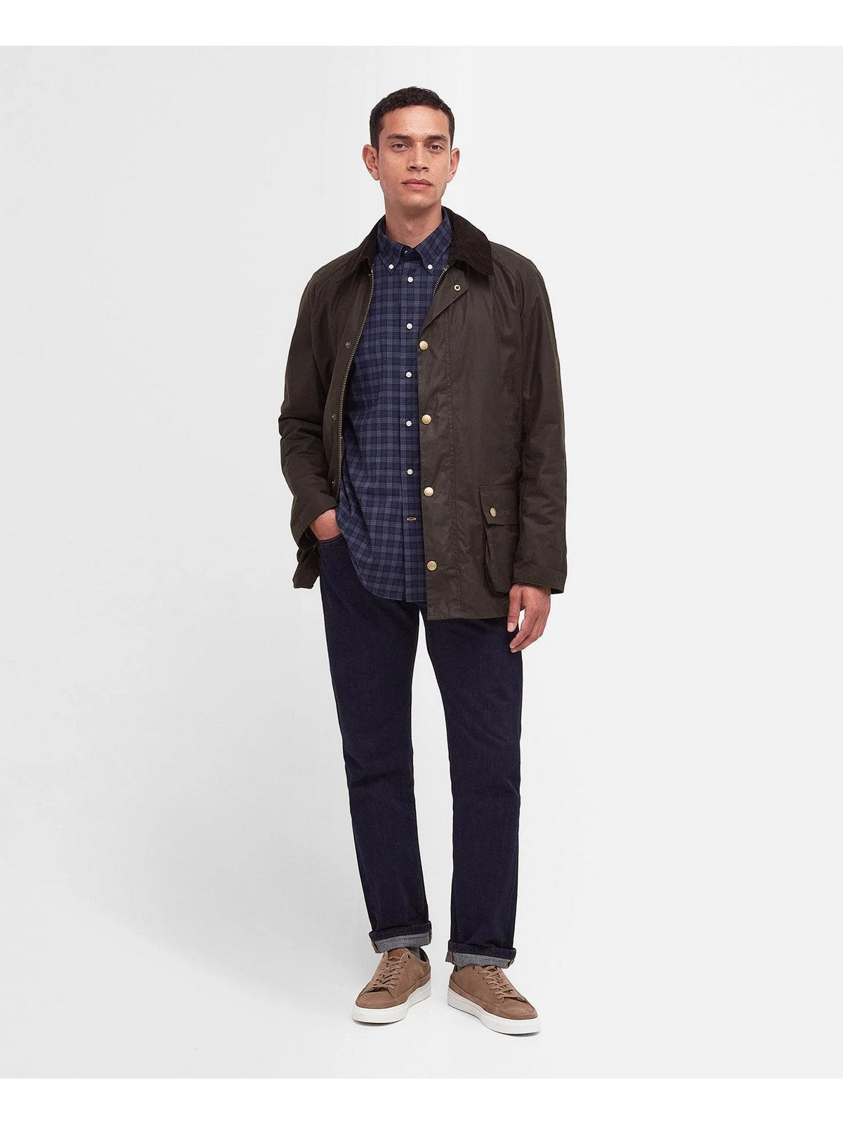 BARBOUR Giubbino Uomo Ashby MWX0339 OL71 Verde