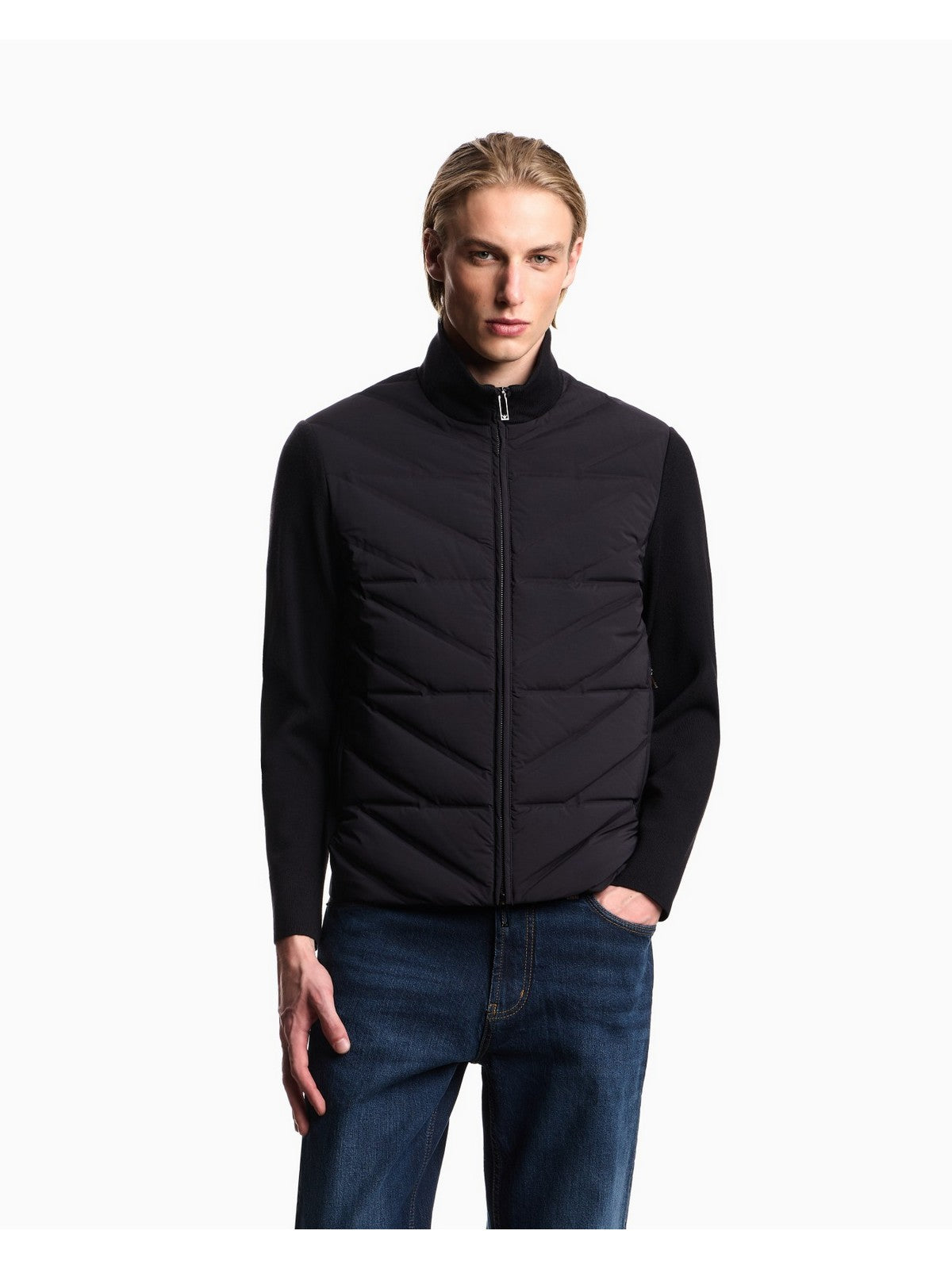 EMPORIO ARMANI Herren Daunenjacke EM003426 AF17823 UB118 ICONIC 0920 NAVY BLUE EA