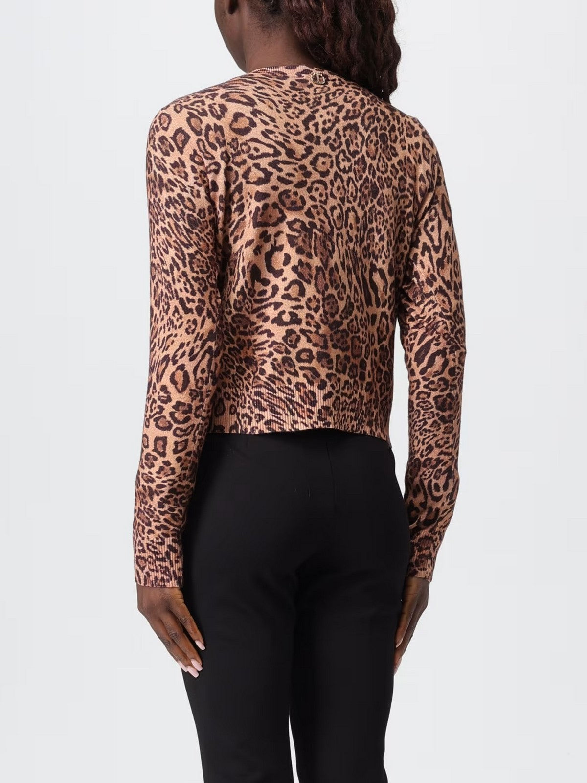 TWINSET Cardigan Donna PRINTED MIX VISCOSE 252TP3630 12737 ST.ANIMALIER COFFEE/LAND