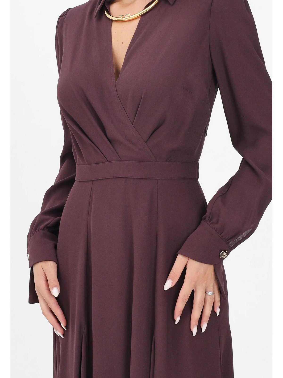 ELISABETTA FRANCHI Abito Donna  ABT0356E2 EA4 MERLOT gioboutiqueweb