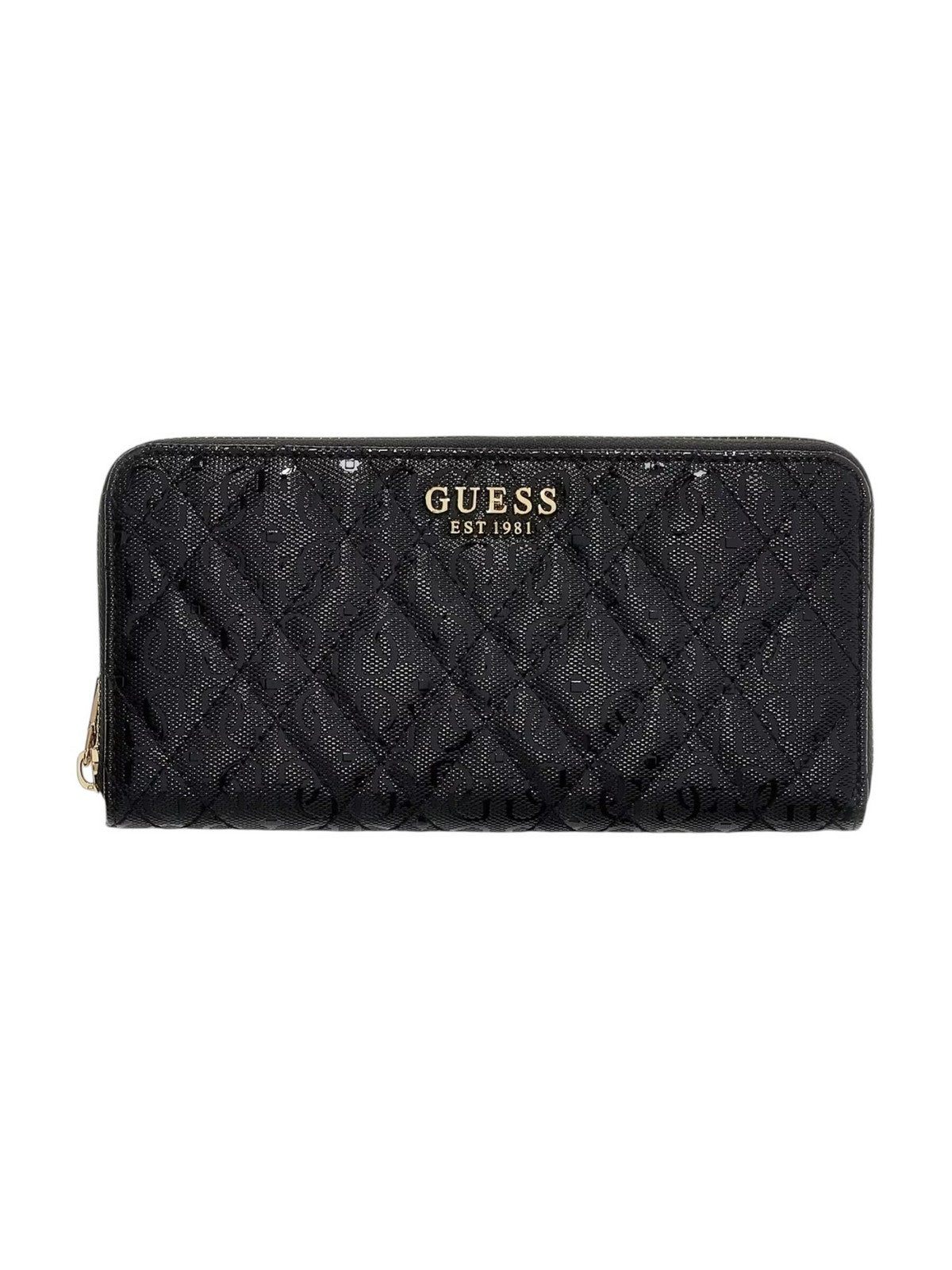 GUESS Portafoglio Donna ISEMAY SLG LARGE ZIP AROUND SWGG96 28146 BLA BLACK