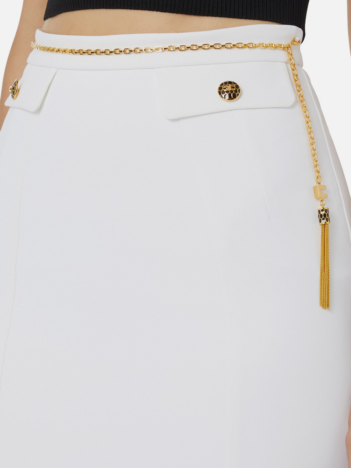 ELISABETTA FRANCHI Gonna Donna  GO14857E2 360 Avorio