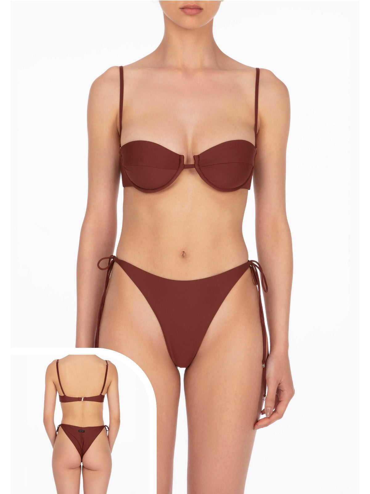 ME FUI Maillot de bain femme MF24-0311BN Marron