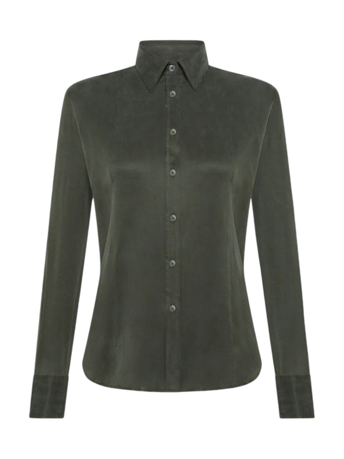 RRD Damen Cupro Wom -Shirt W24808 20 grünes Hemd