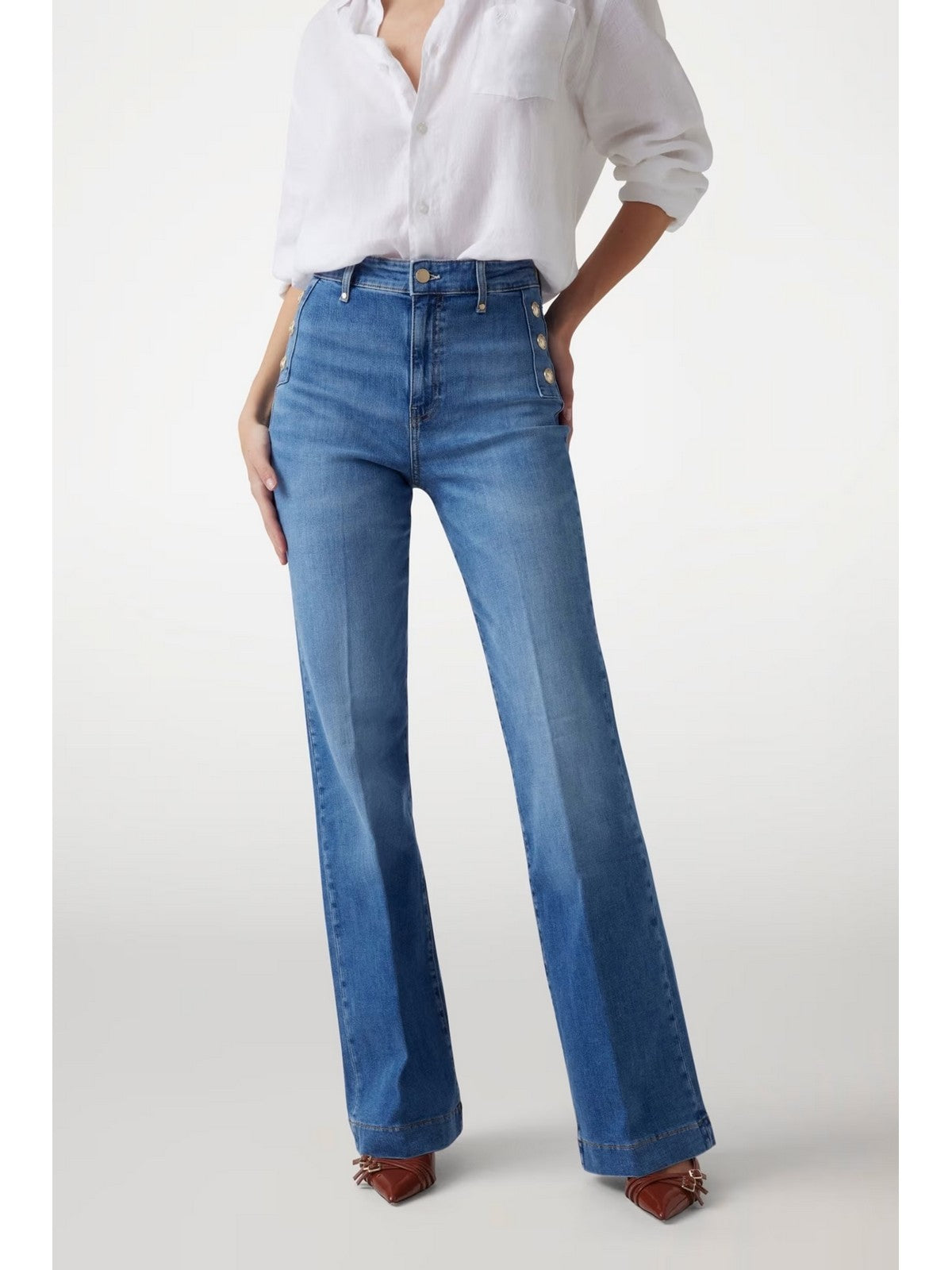 GUESS Jeans Donna NEW FAYE PANT W5GA0P D5Q01 S1ML SIMPLICITY