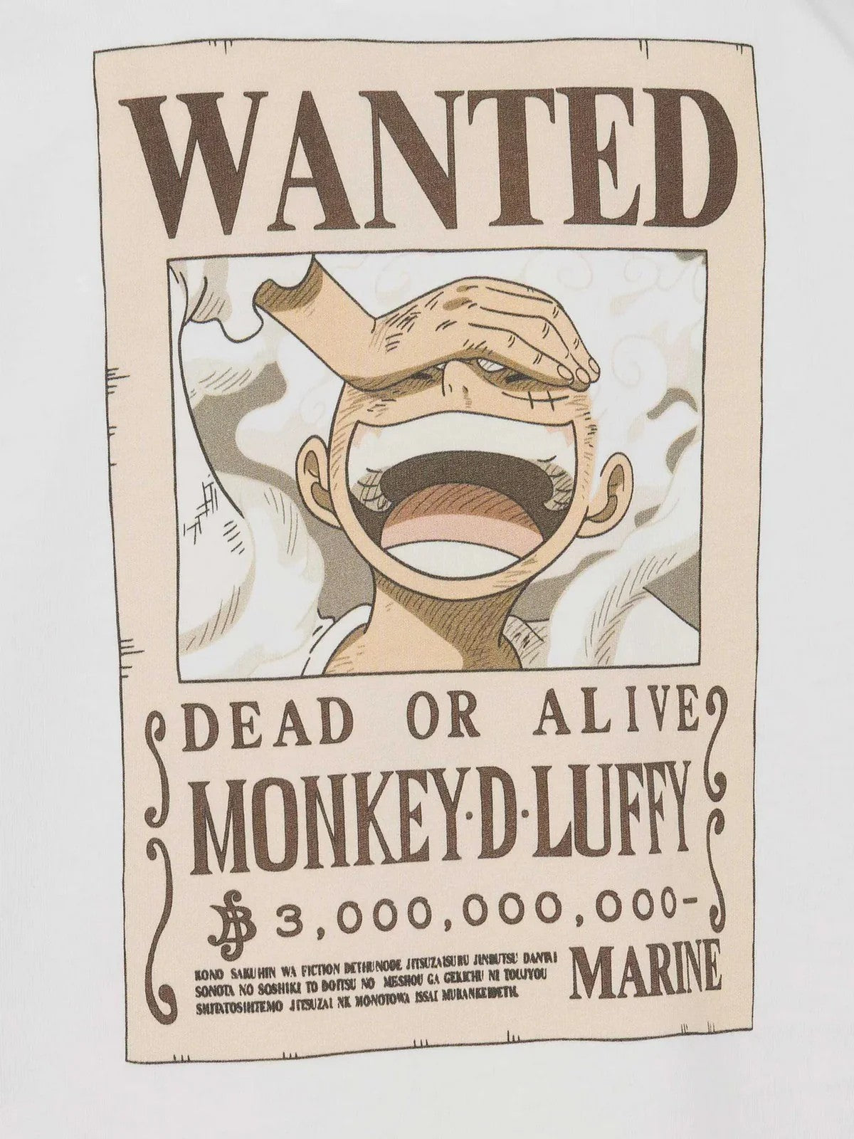 MC2 SAINT BARTH T-shirt Uomo  PORTLAND 03984L ONE PIECE WANTED LUFFY 01N