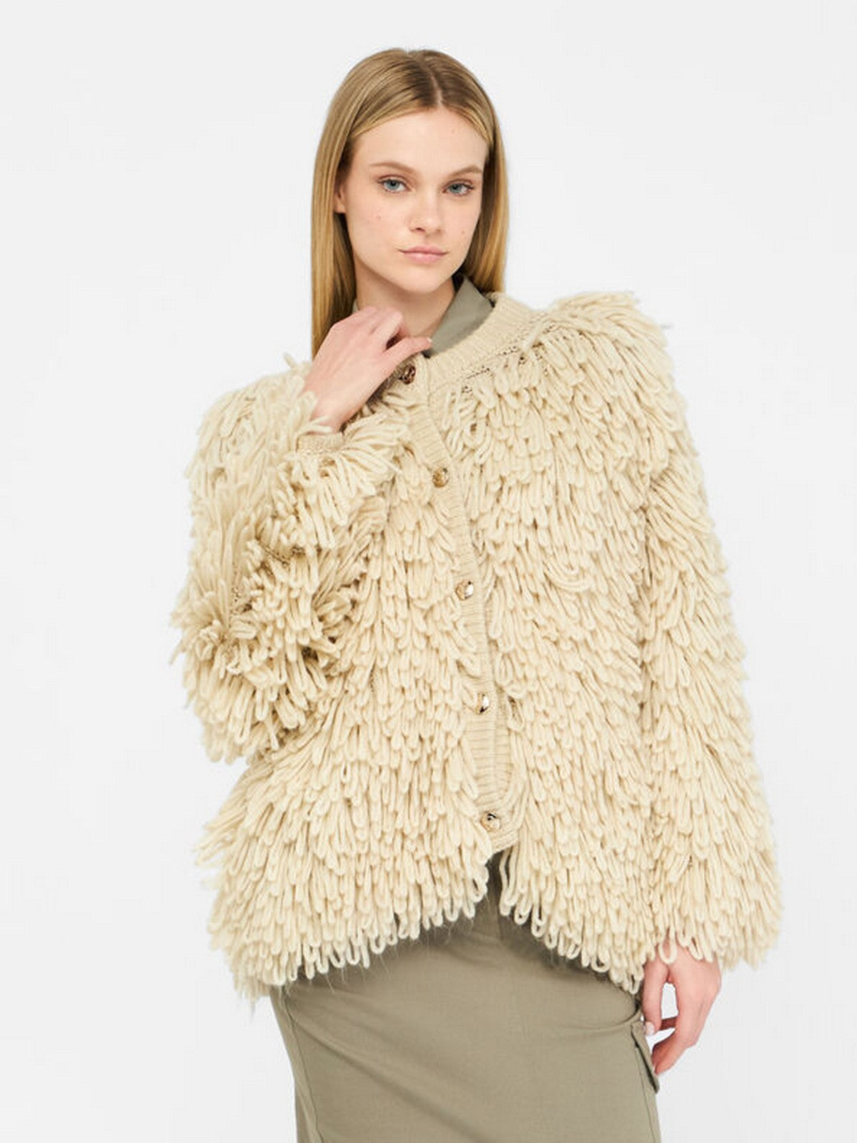 LIU JO BLACK Pelliccia Donna  CF5314MA88Q X0715 STUCCO