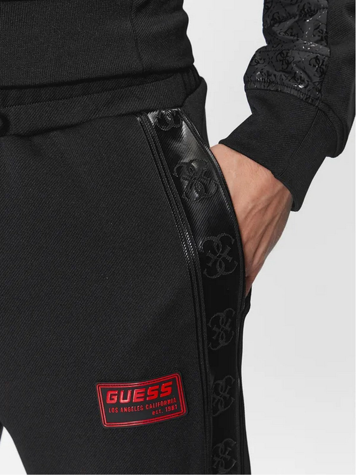 GUESS SPORT Pantalon Homme GASTON CUFFED PANT Z4RB00 KBO62 JBLK Noir