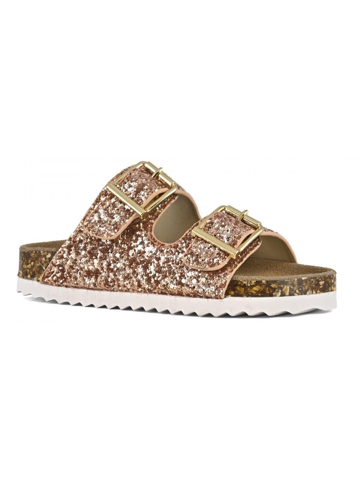 COLORS OF CALIFORNIA Sandalo Bambine e ragazze Glitter Sandal 2 Buckles HC.2415 PKGOL Oro