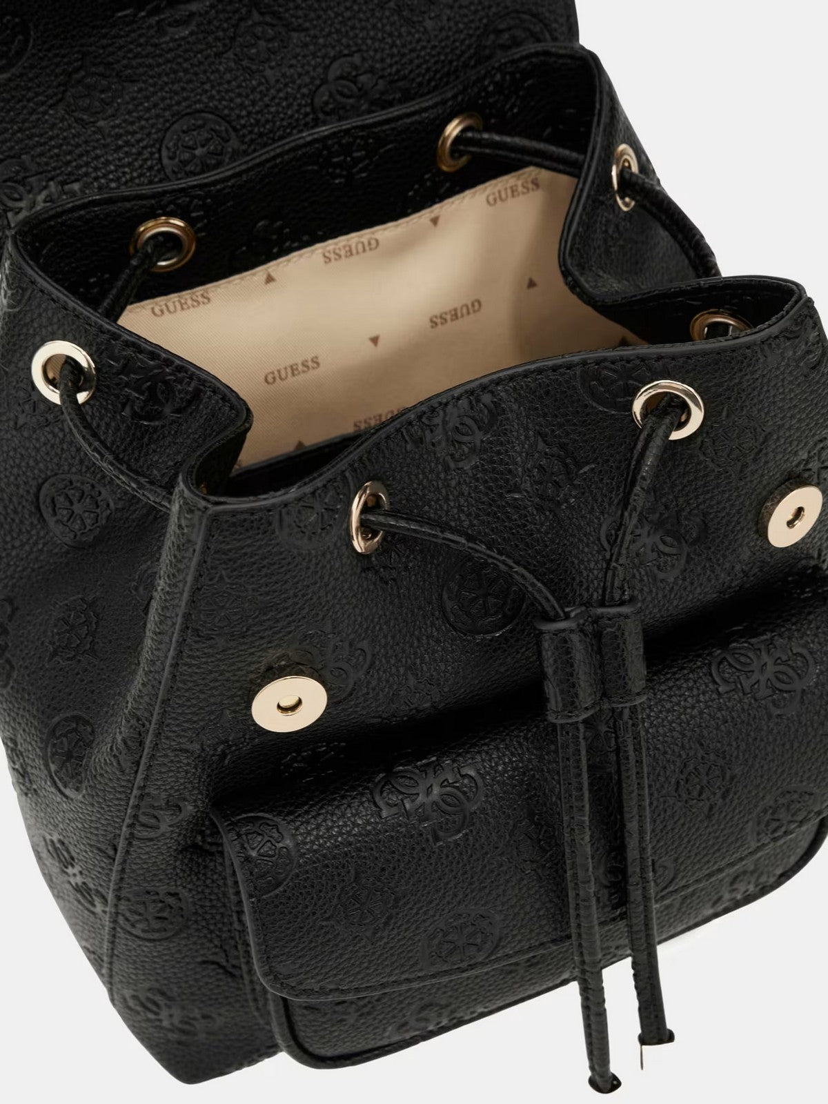 GUESS Zaino Donna CRESIDIA II SML FLAP BACKPACK HWPD98 88310 BLO BLACK LOGO