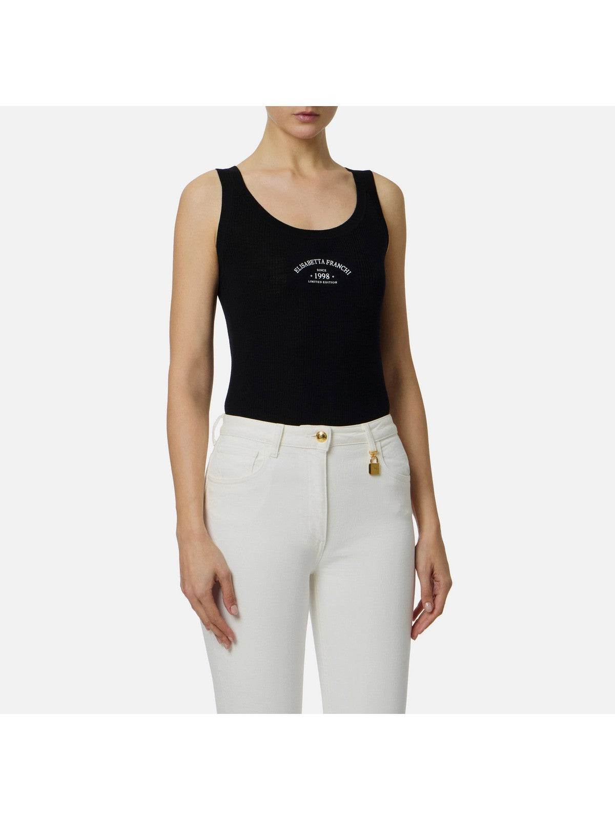 ELISABETTA FRANCHI Canotta Donna  TK80B61E2 110 Nero