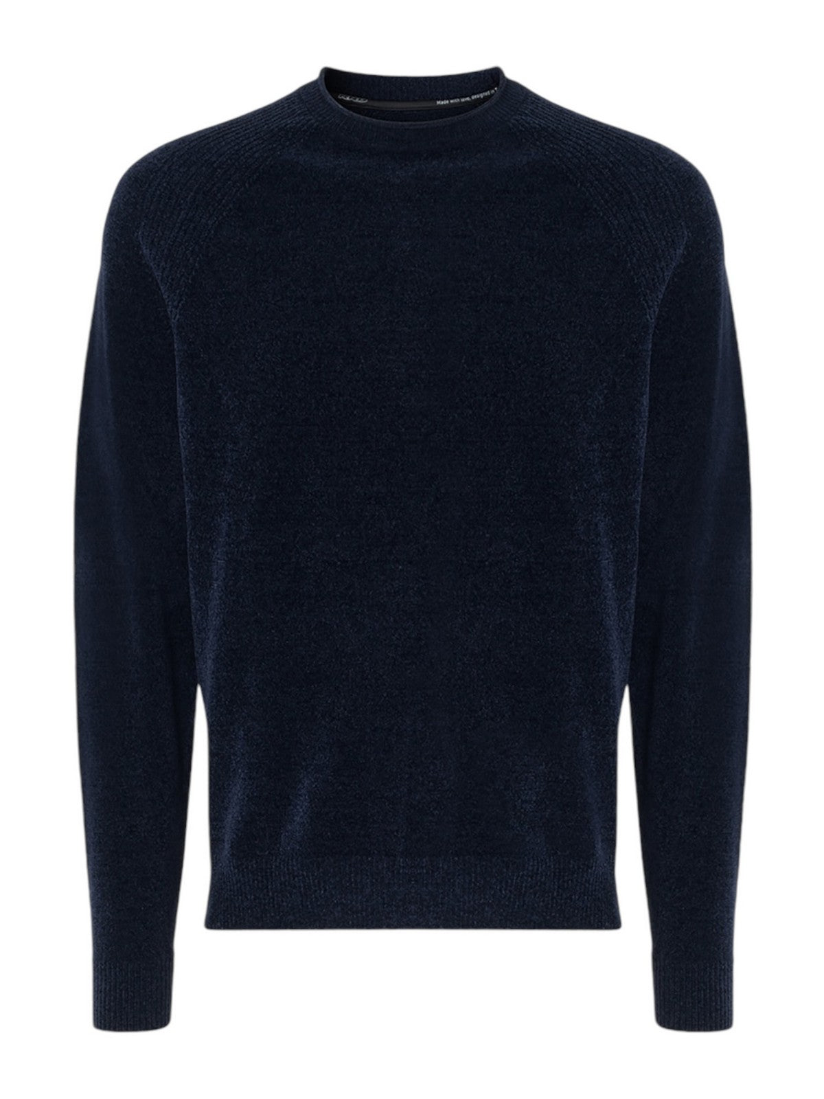 RRD Maglione Uomo VELVET ROUND KNIT W24132 60 Blu gioboutiqueweb