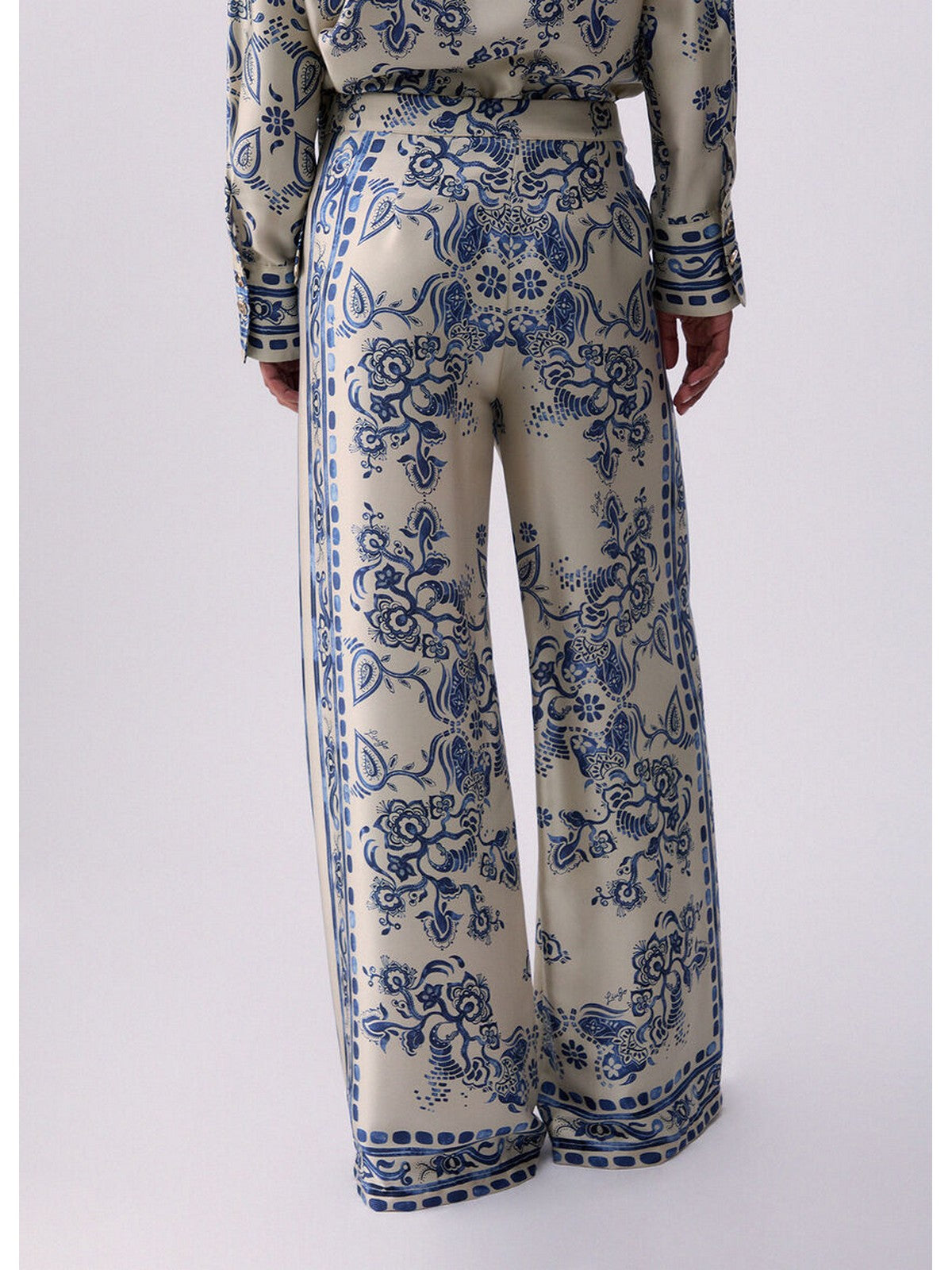 LIU JO BLACK Pantalone Donna  CA6230TS555 P9652 St.foulard araldic b gioboutiqueweb