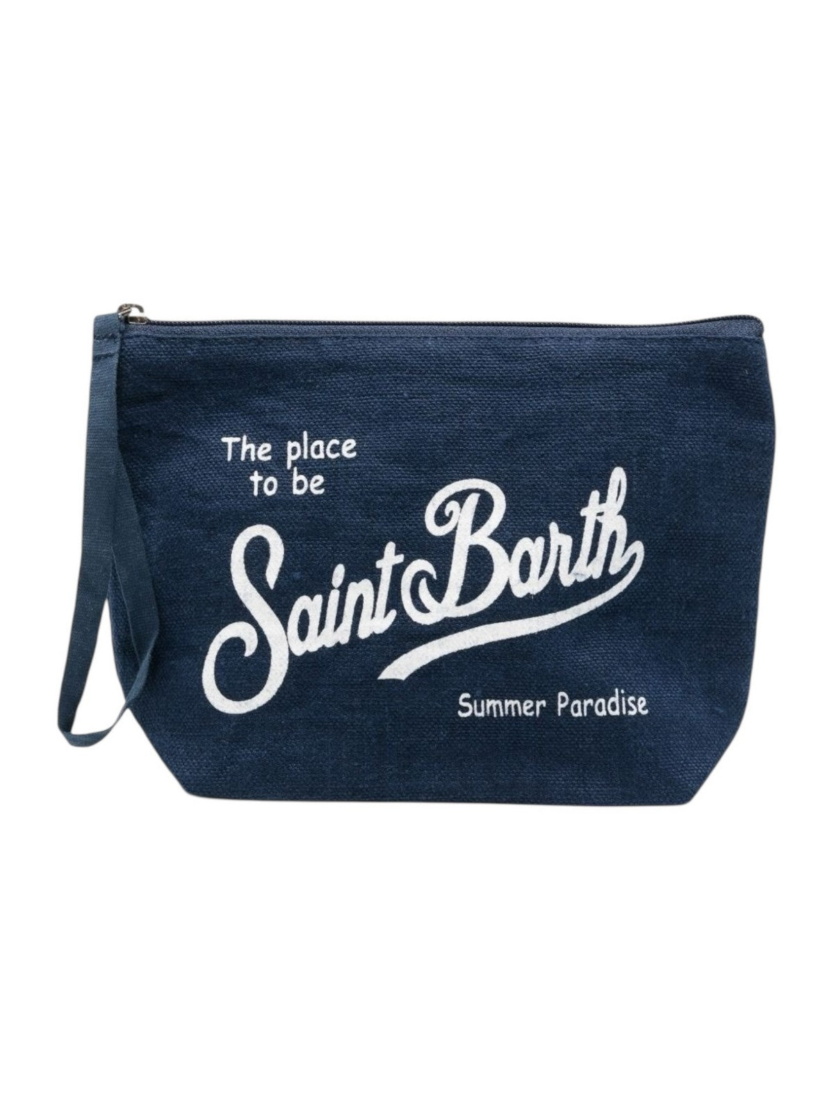 MC2 SAINT BARTH Pochette Donna  ALINE LINEN 00119L LINEN 61 BLUE NAVY