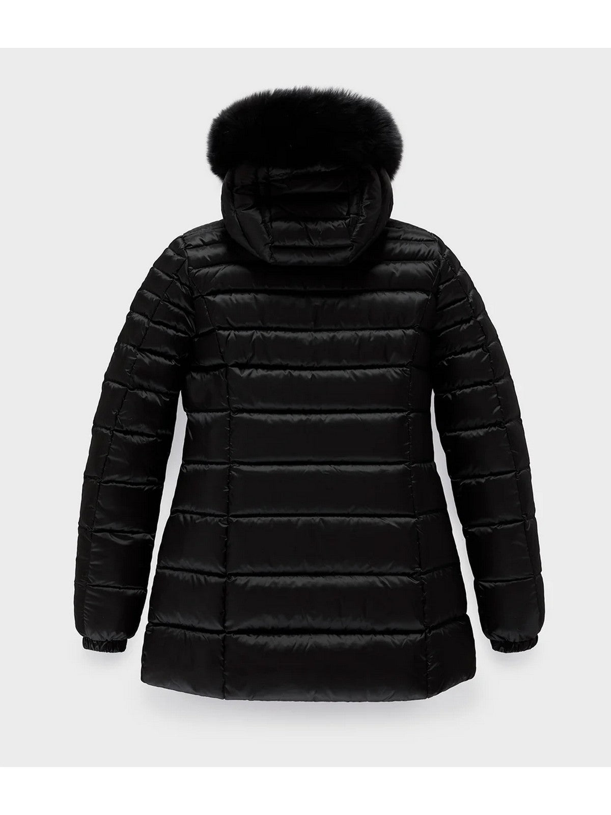 REFRIGIWEAR Piumino Donna Long mead fur jacket W98118 RA0035 G06000 Nero gioboutiqueweb