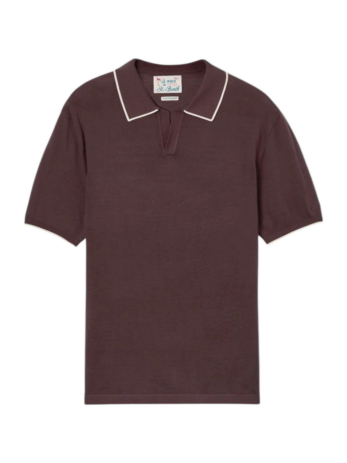 MC2 SAINT BARTH Polo Uomo  SLOAN LINEN COTTON 00098L 18 BROWN