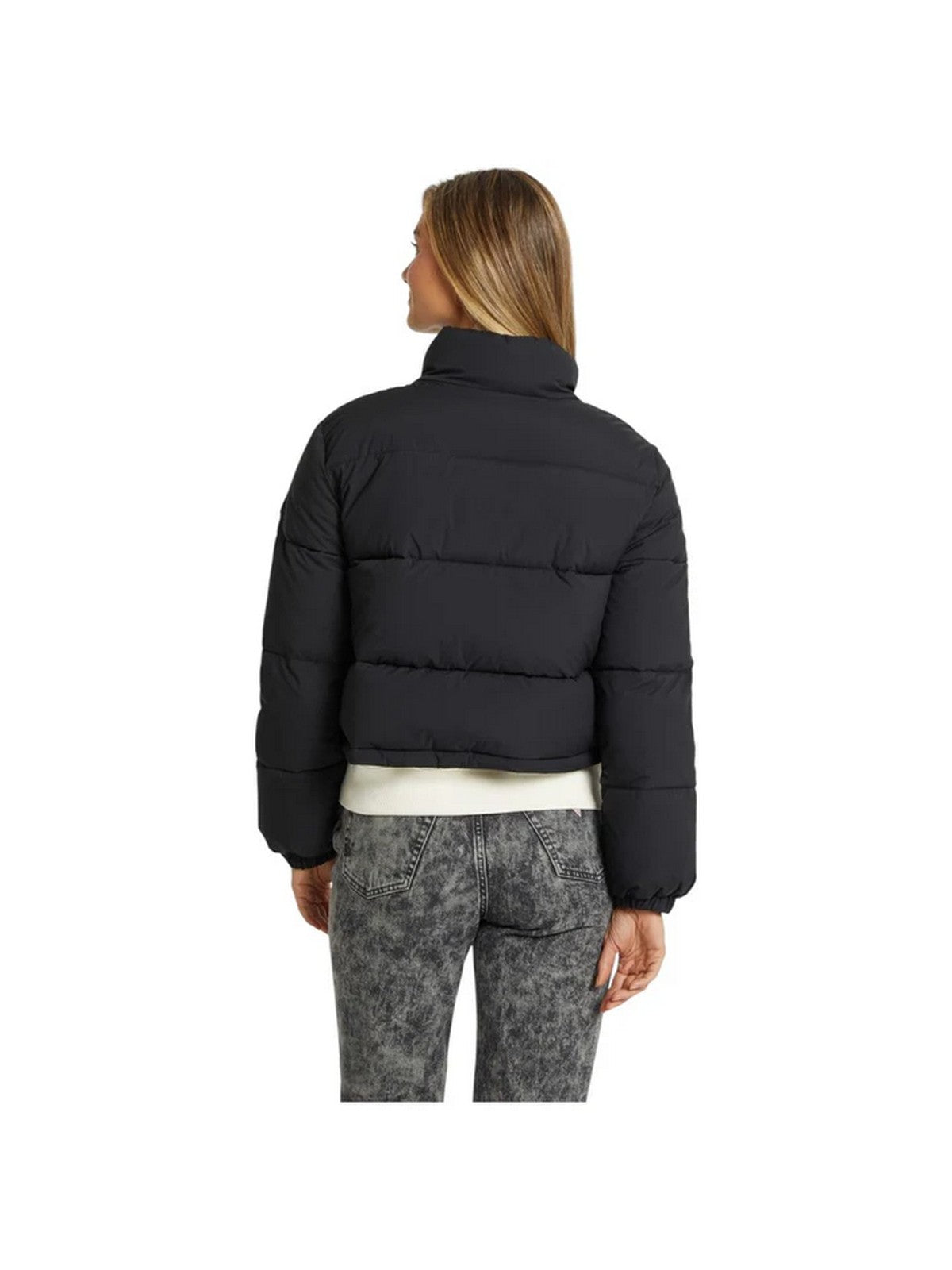 GUESS Piumino Donna GJ CROPPED PUFFER W4BL20 WGII2 JBLK Nero gioboutiqueweb