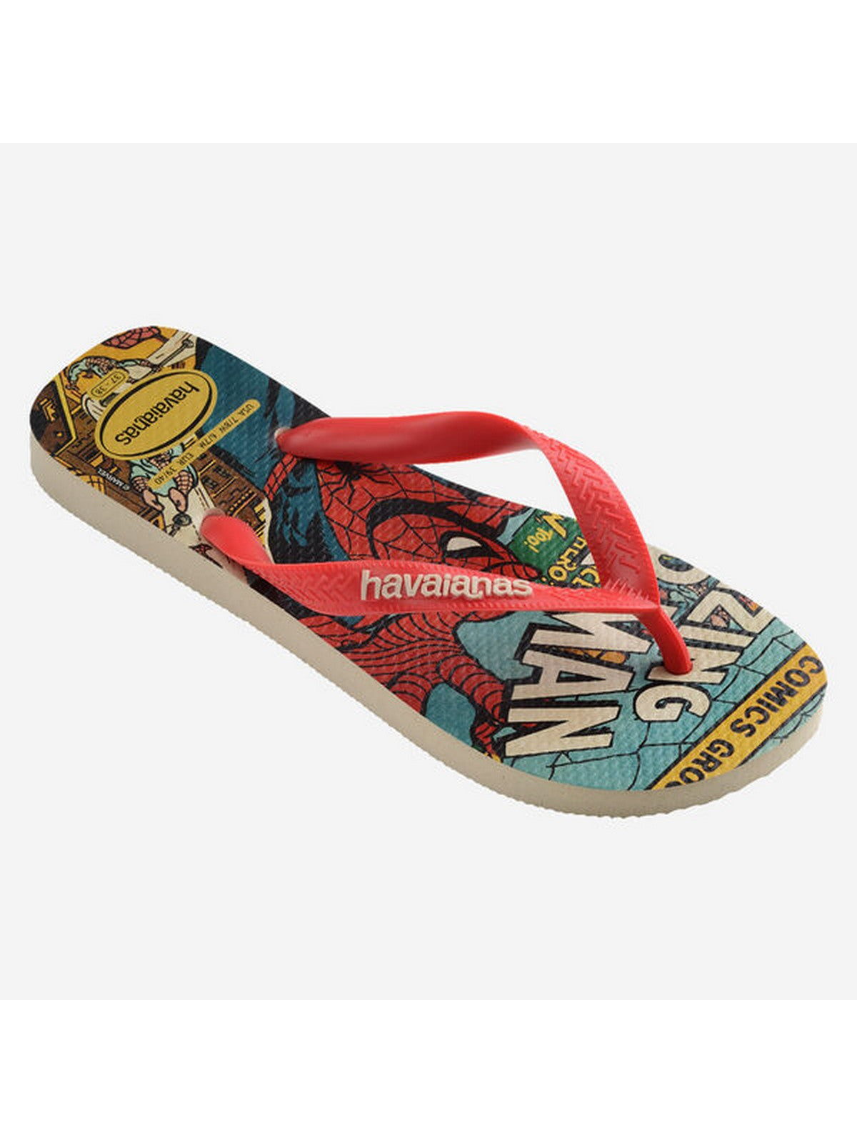 Havaianas Flip Flops Man Hav. Top Marvel Classic 4147012.8746 Beige