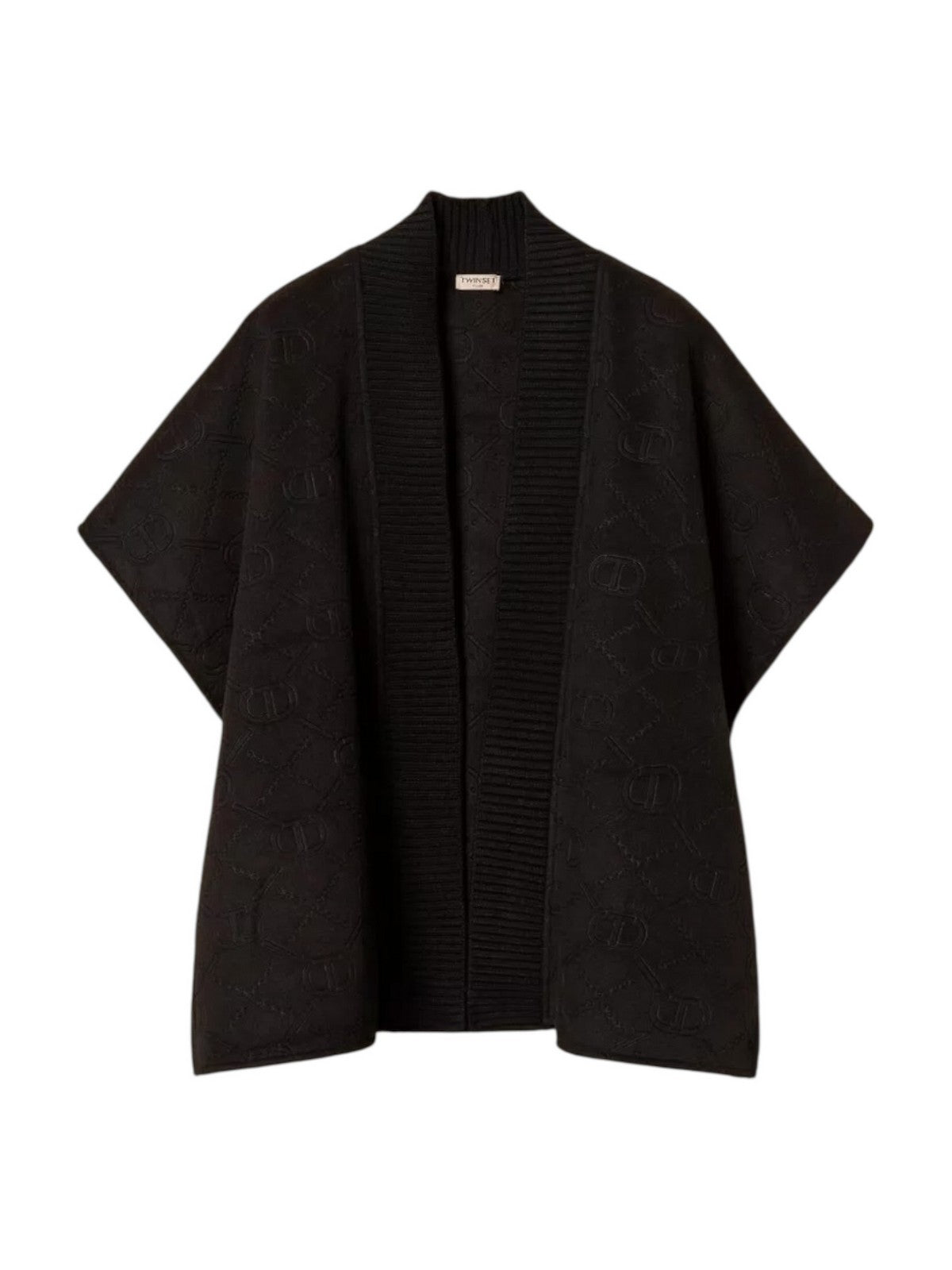 TWINSET Mantella Donna EMBOSSED LOGO 252TO5420 00006 Nero
