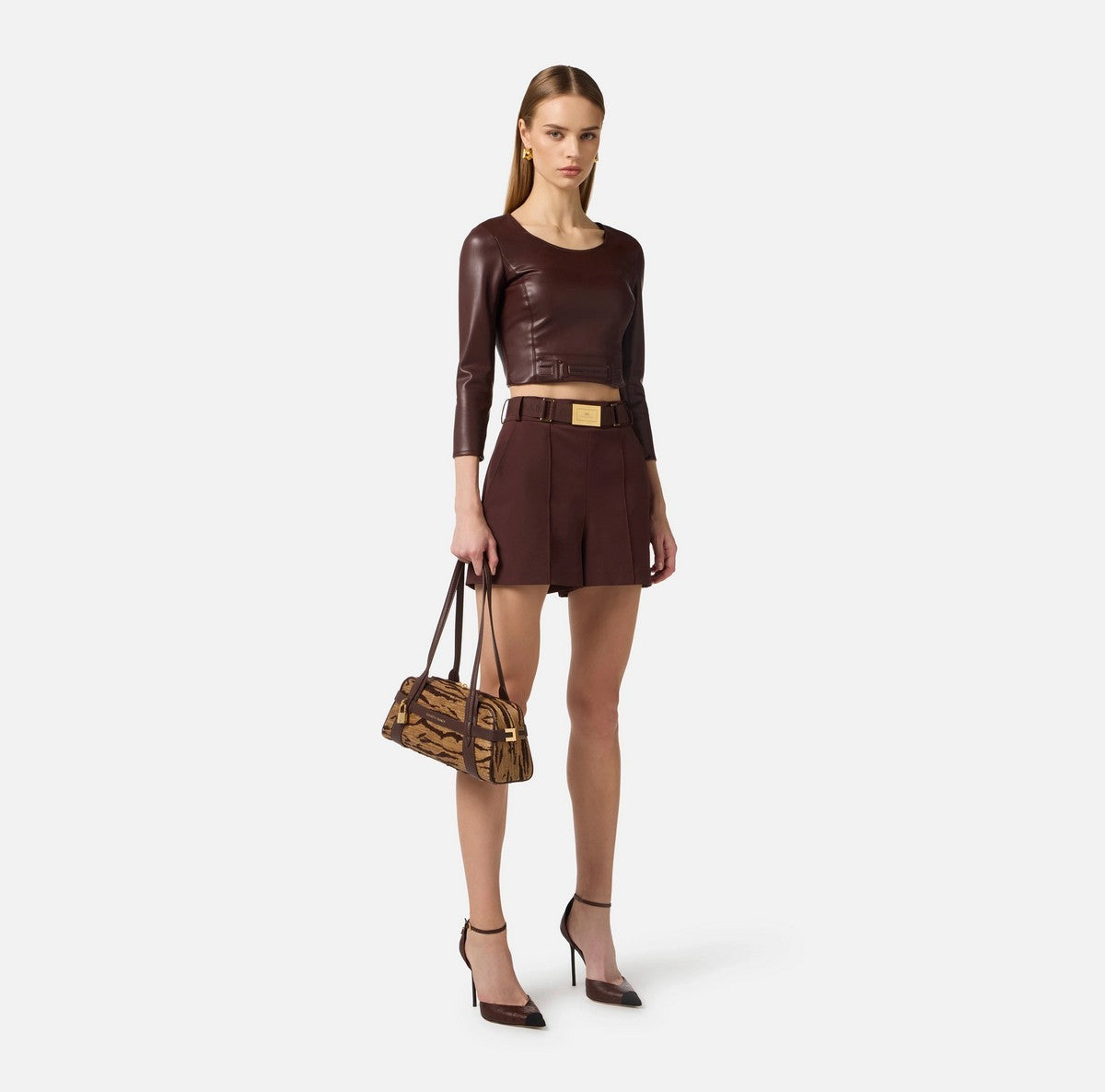 ELISABETTA FRANCHI Pantalone Donna  SH00861E2 644 CACAO