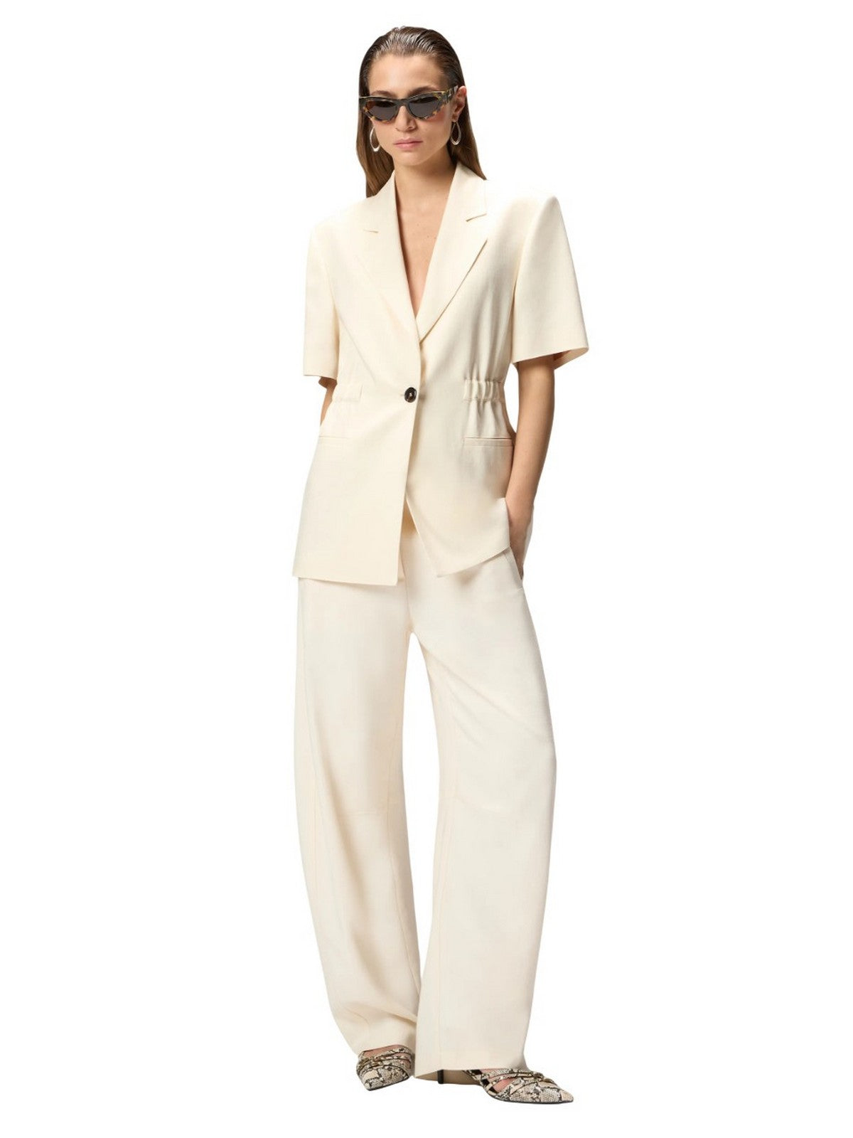 PINKO Giacca Donna ASSAGO GIACCA FRISOTTINO 106912-A2W6 C00 BIANCO CIGNO