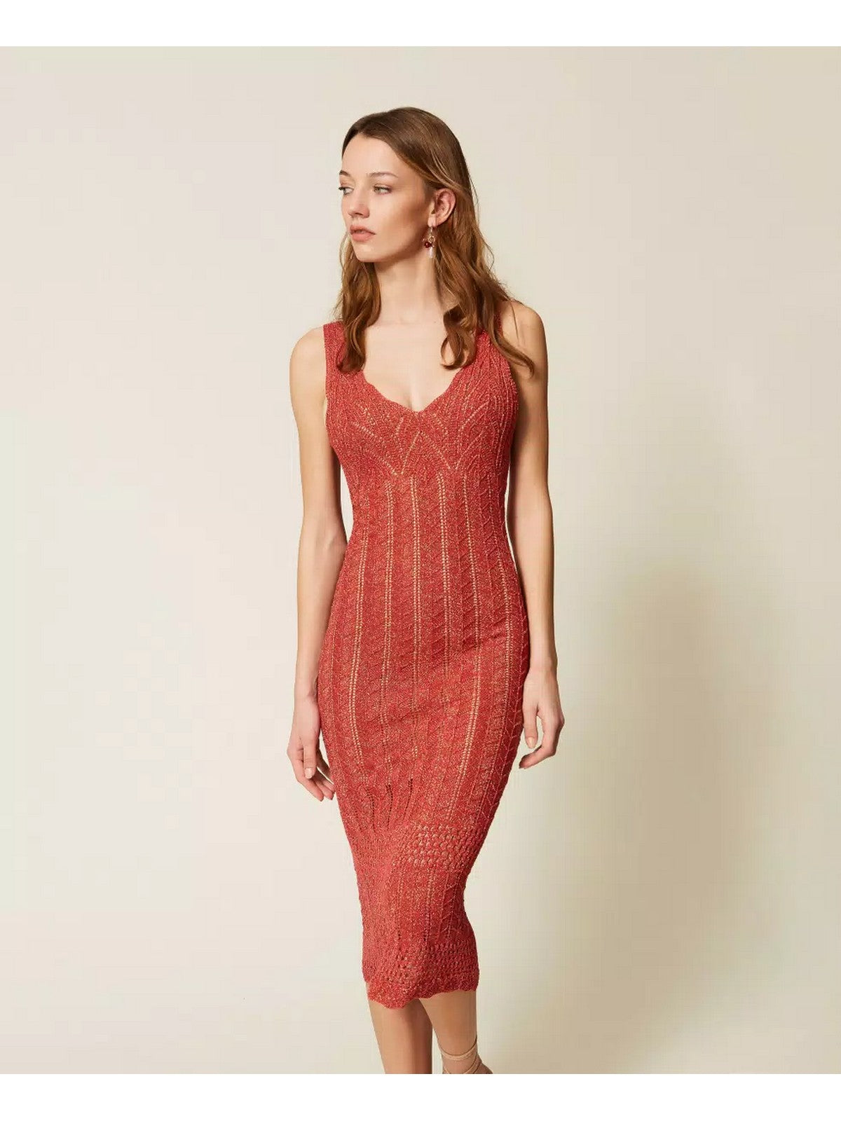 TWINSET Abito Donna  261TT3322 11697 LIP GLOSS SCURO LUREX