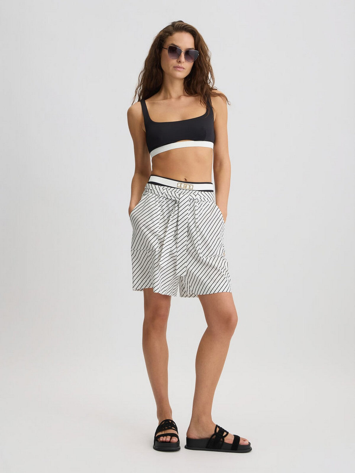 LIU JO BEACHWEAR Costume da bagno Donna  VA5075J6447 09096 NERO/BIANCO gioboutiqueweb