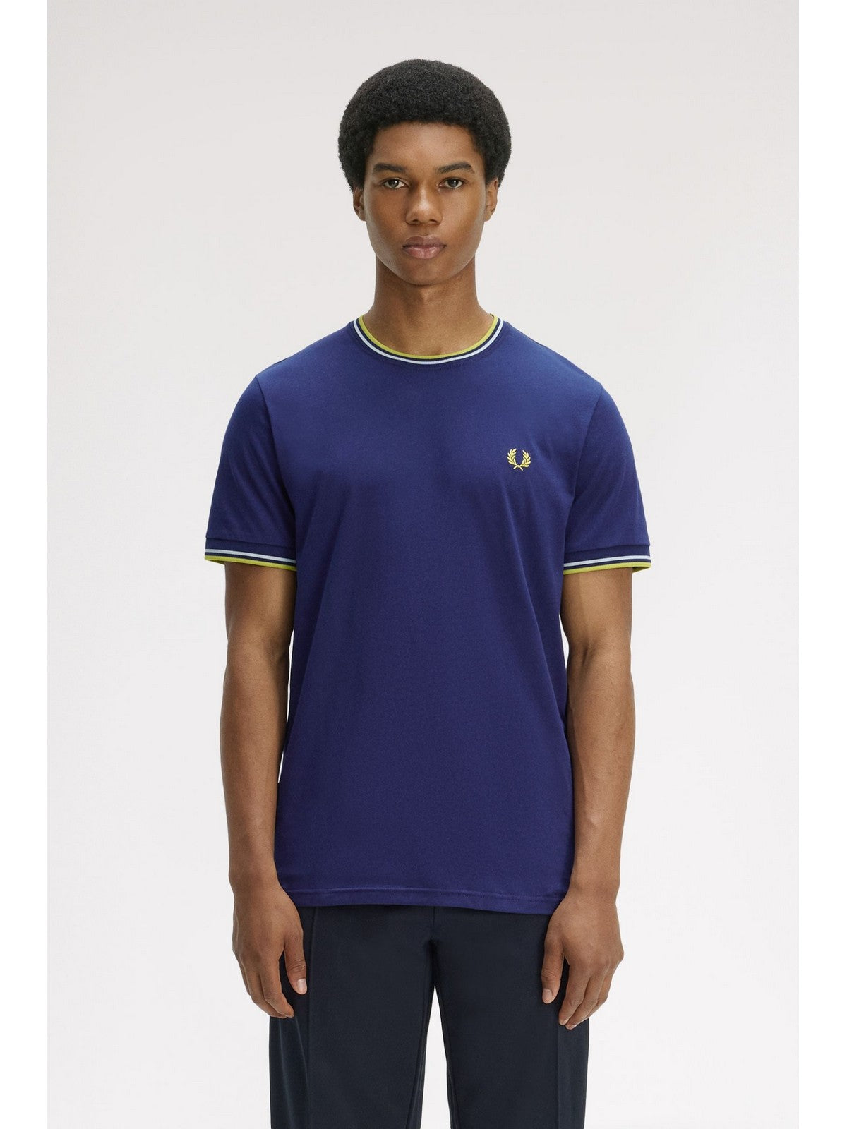 FRED PERRY T-shirt Uomo  FP-M1588V 83B FRENVY/DSKBL/CIT
