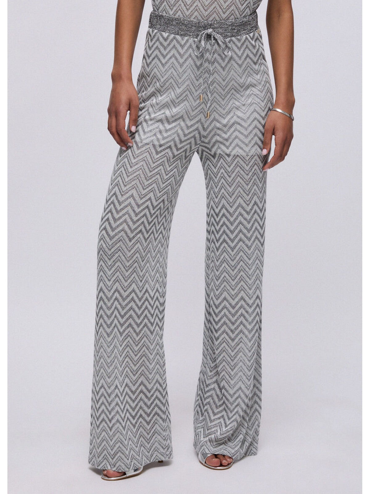 LIU JO BEACHWEAR Pantalone Donna  VA6176J3878 C3887 Nero/silver lux