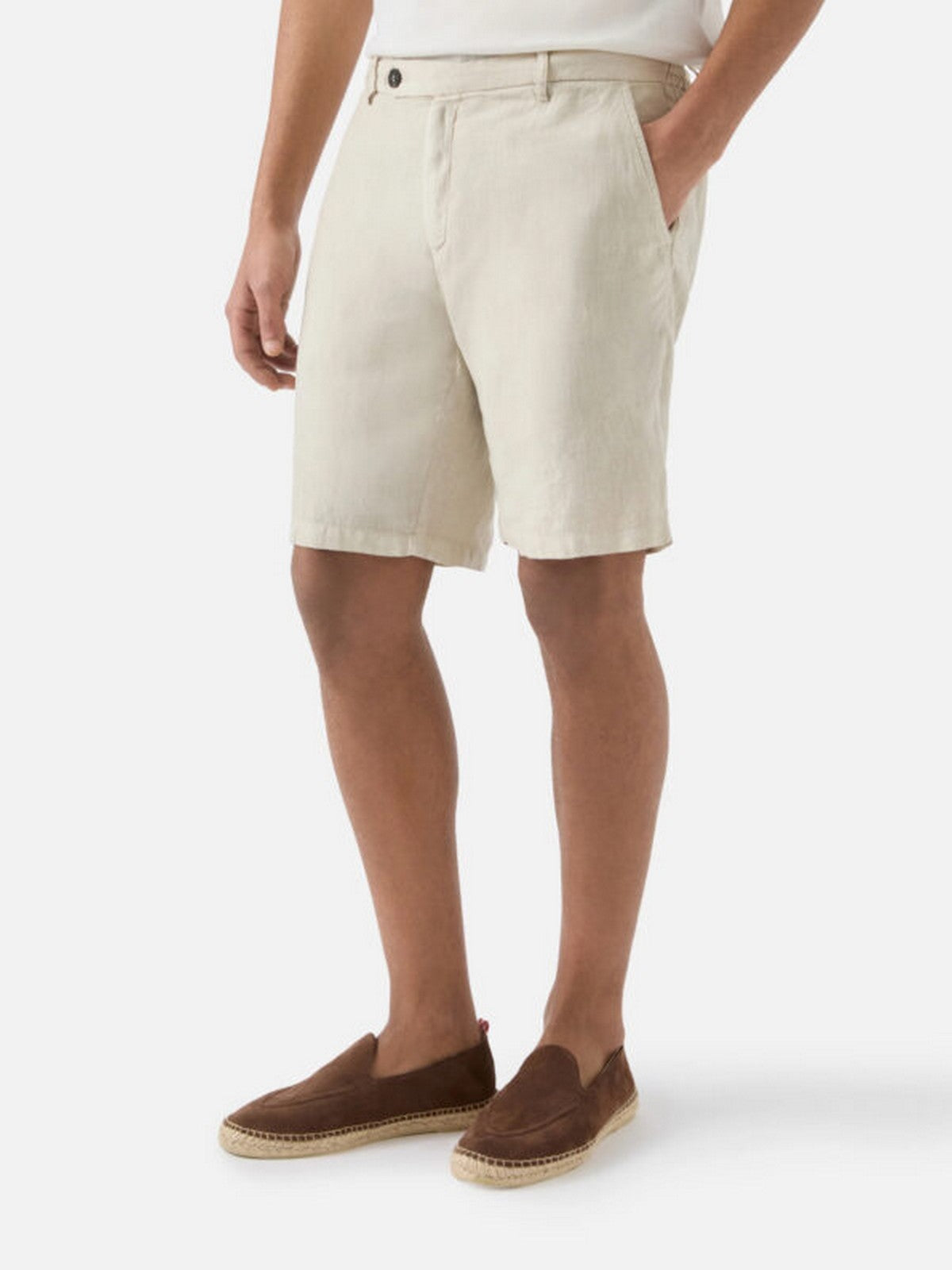 MC2 SAINT BARTH Bermuda Uomo  SEBASTIAN 00814L LINEN 10L CREAM
