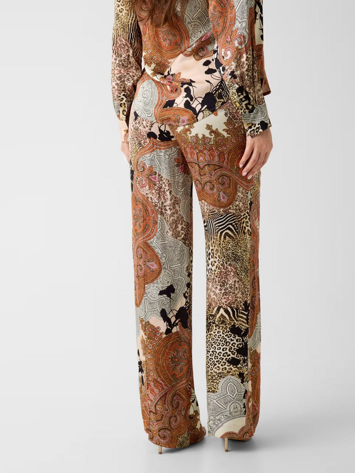 MARCIANO Pantalone Donna GISELLE STRAIGHT PANT G6GB09 W1875 PMG1 WILD ESSENCE PRINT