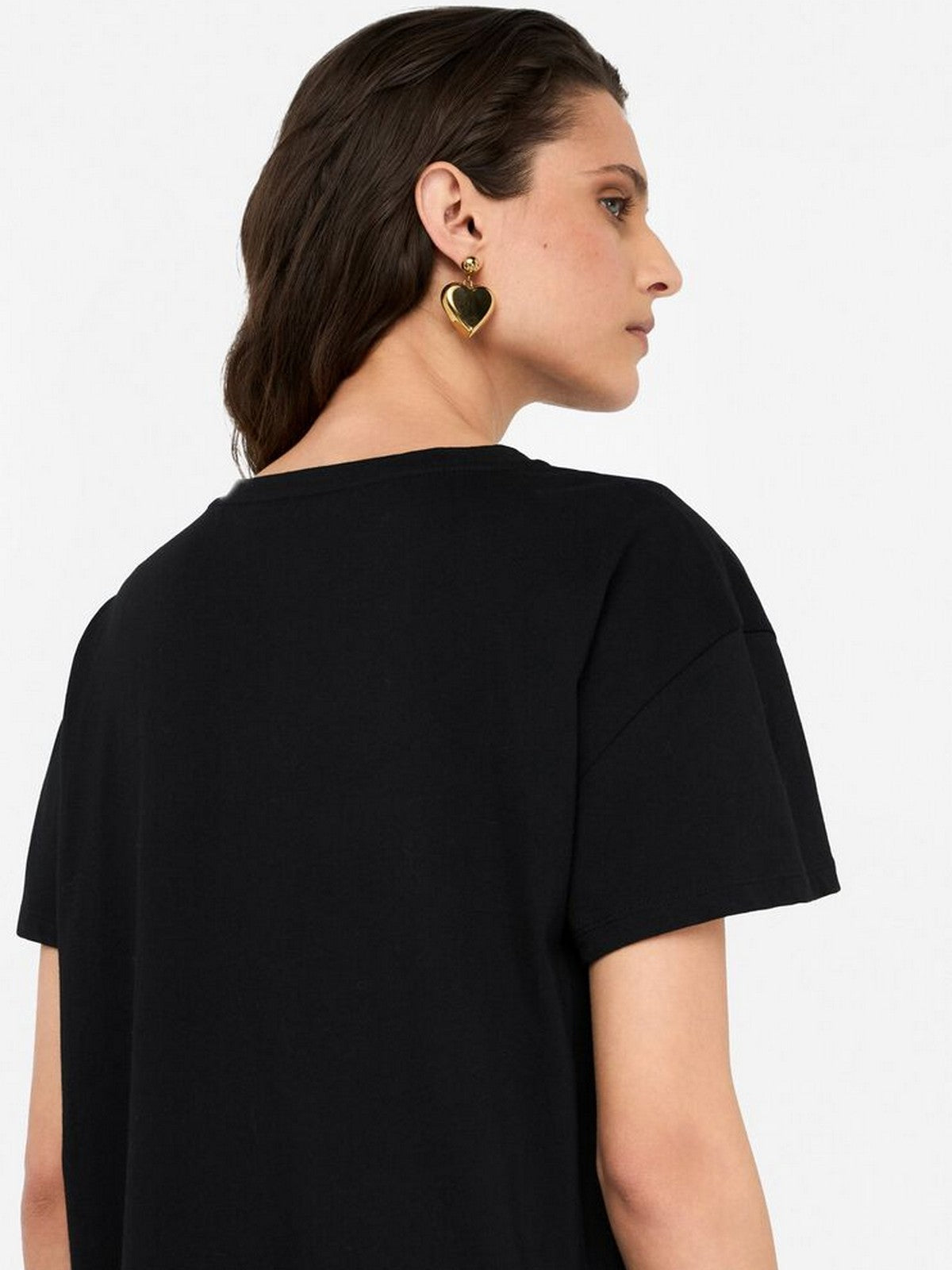 LIU JO WHITE T-shirt Donna  MF5412JS923 P9142 Nero/penguin fashion