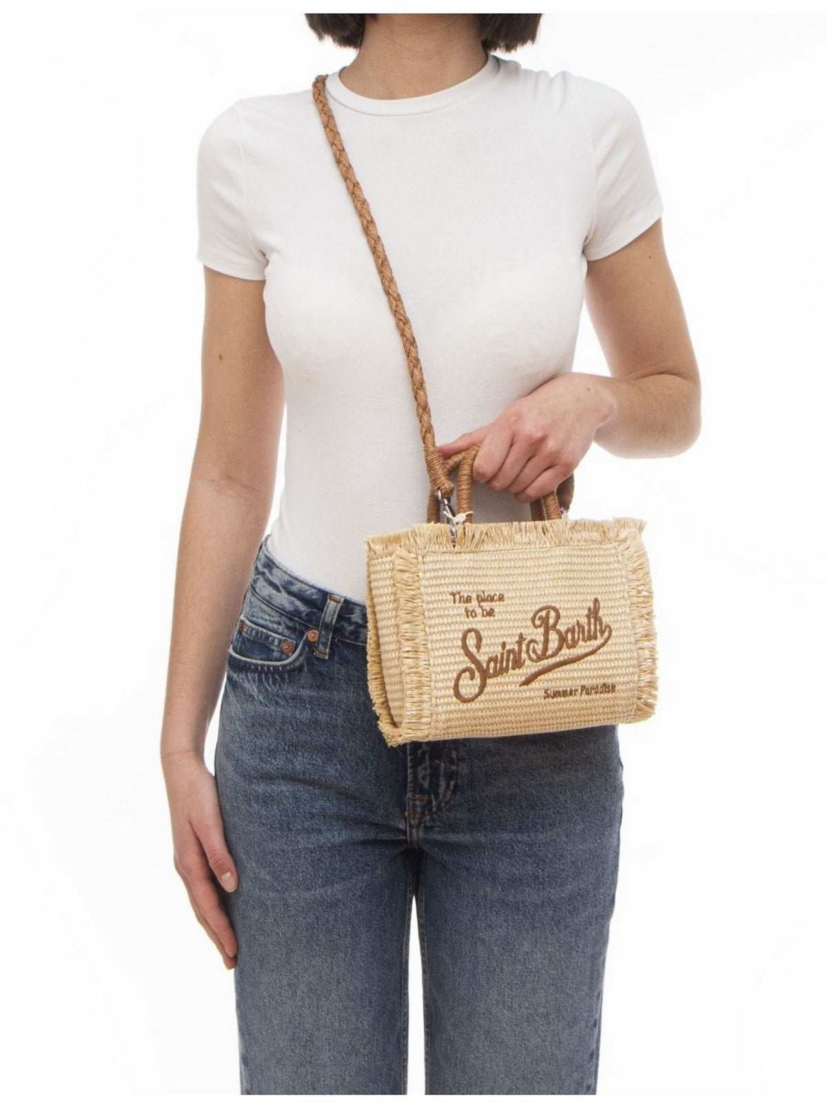 MC2 SAINT BARTH Borsa Donna  VANITY MINI STRAW N 00368L BEIGE