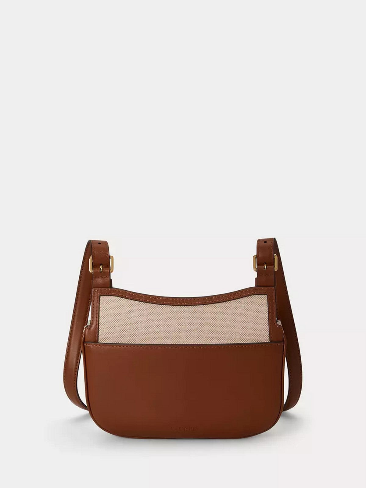 LAUREN RALPH LAUREN Borsa Donna MARCY CRSBDY-CROSSBODY-MEDIUM 431P10512 001 NTRL/BUFF CANVAS/LAUREN TAN