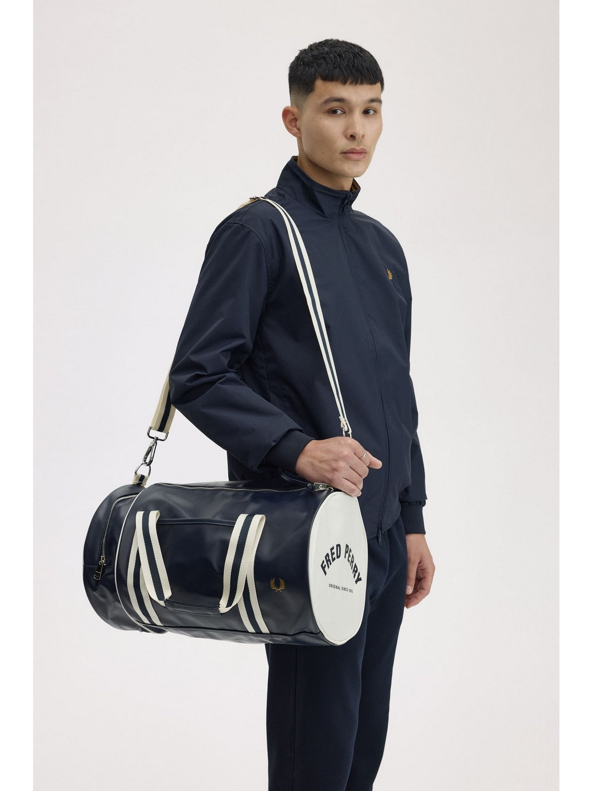 FRED PERRY Borsa Uomo  FP-L7255 635 NAVY-ECRU