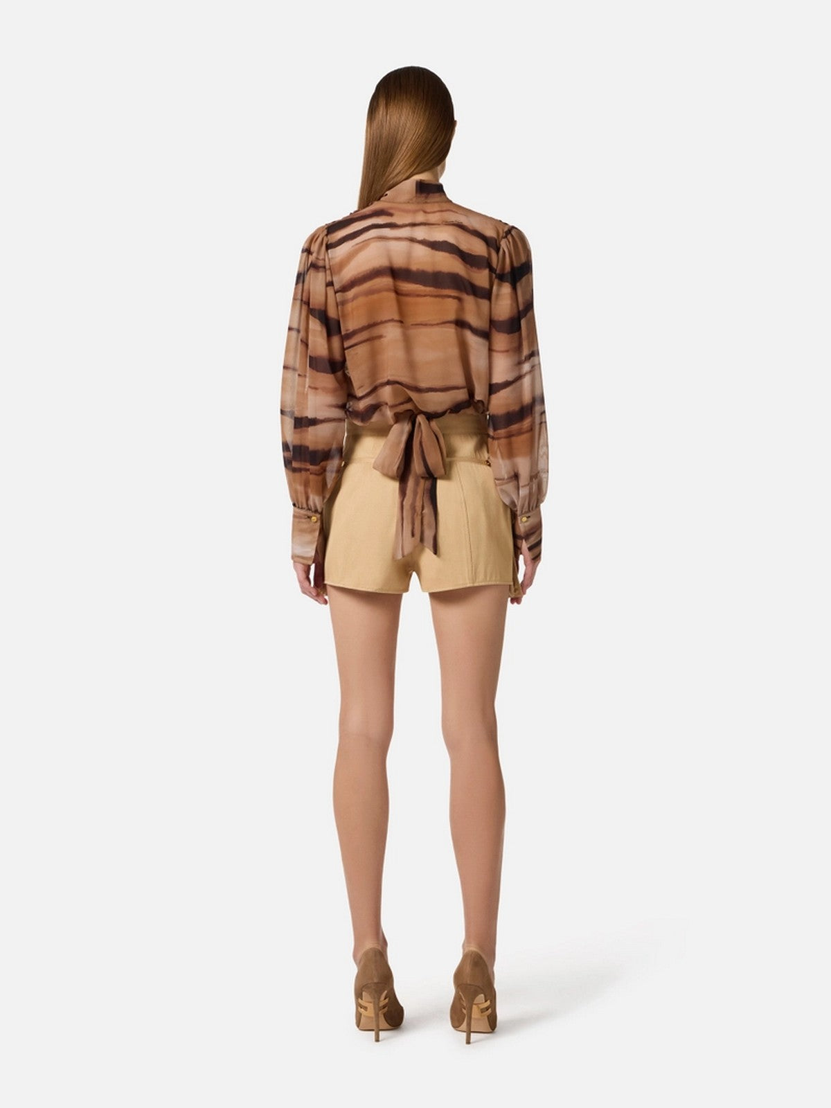 ELISABETTA FRANCHI Camicia Donna  CA16062E2 470 CAMMELLO