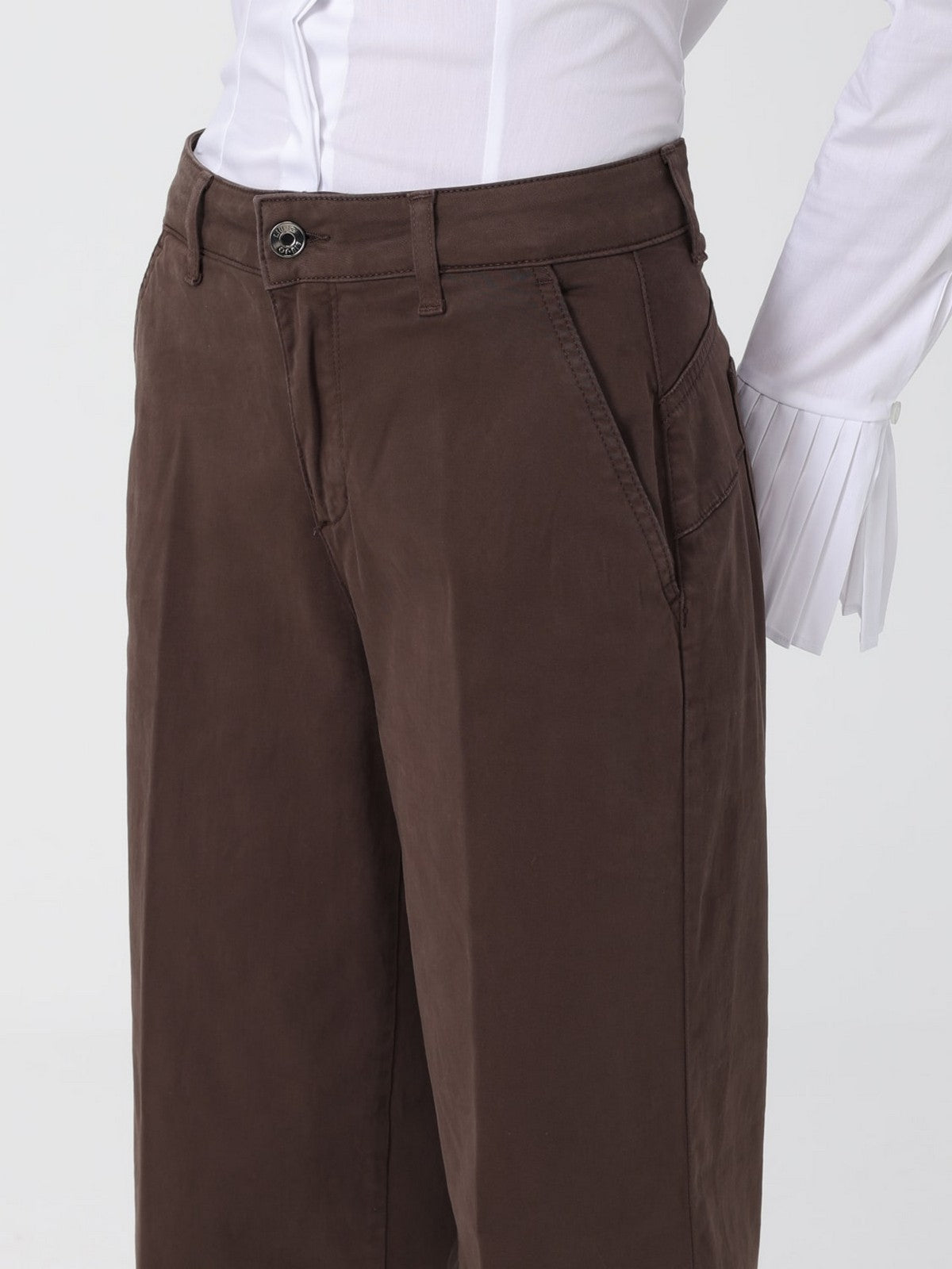 LIU JO WHITE Pantalone Donna  MF5406T8191 90915 CIOCCOLATO