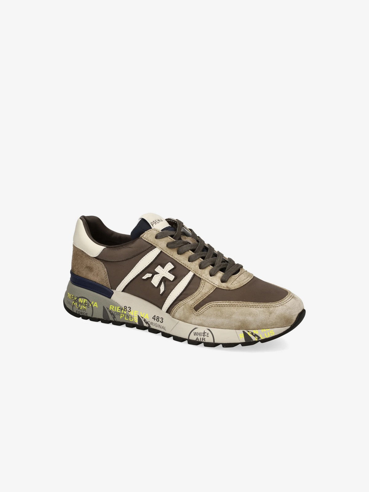 PREMIATA Sneaker Uomo  LANDER VAR 7704 TAUPE/BROWN