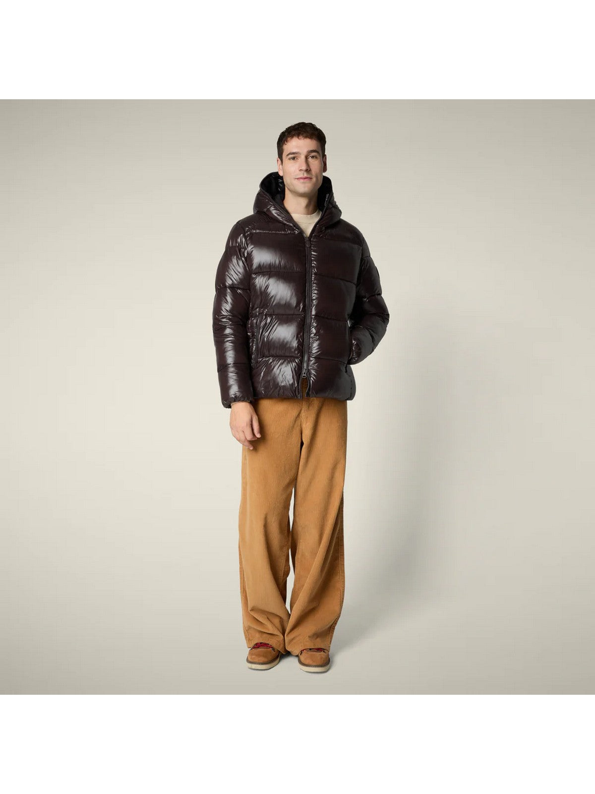 SAVE THE DUCK Piumino Uomo Edgard D31280M LOVE21 40009 Brown Black