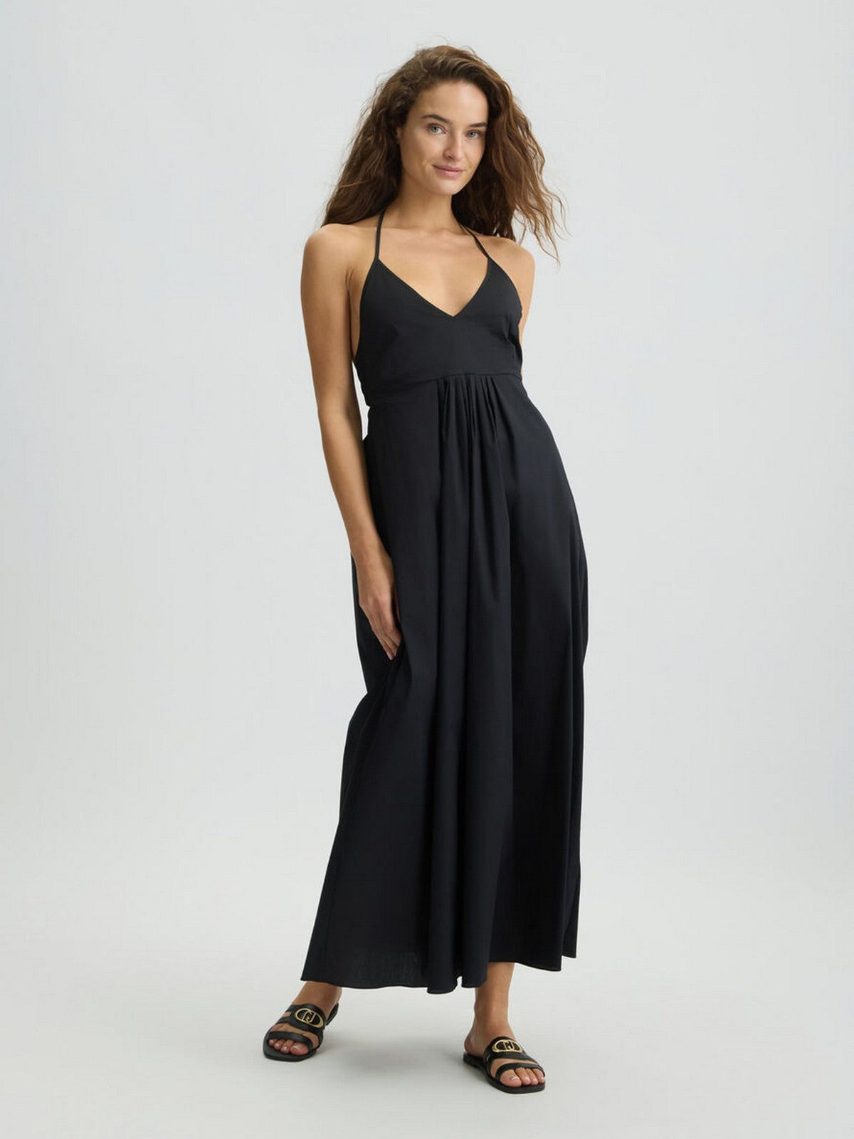 LIU JO BEACHWEAR Abito Donna  VA5069TS330 22222 NERO gioboutiqueweb