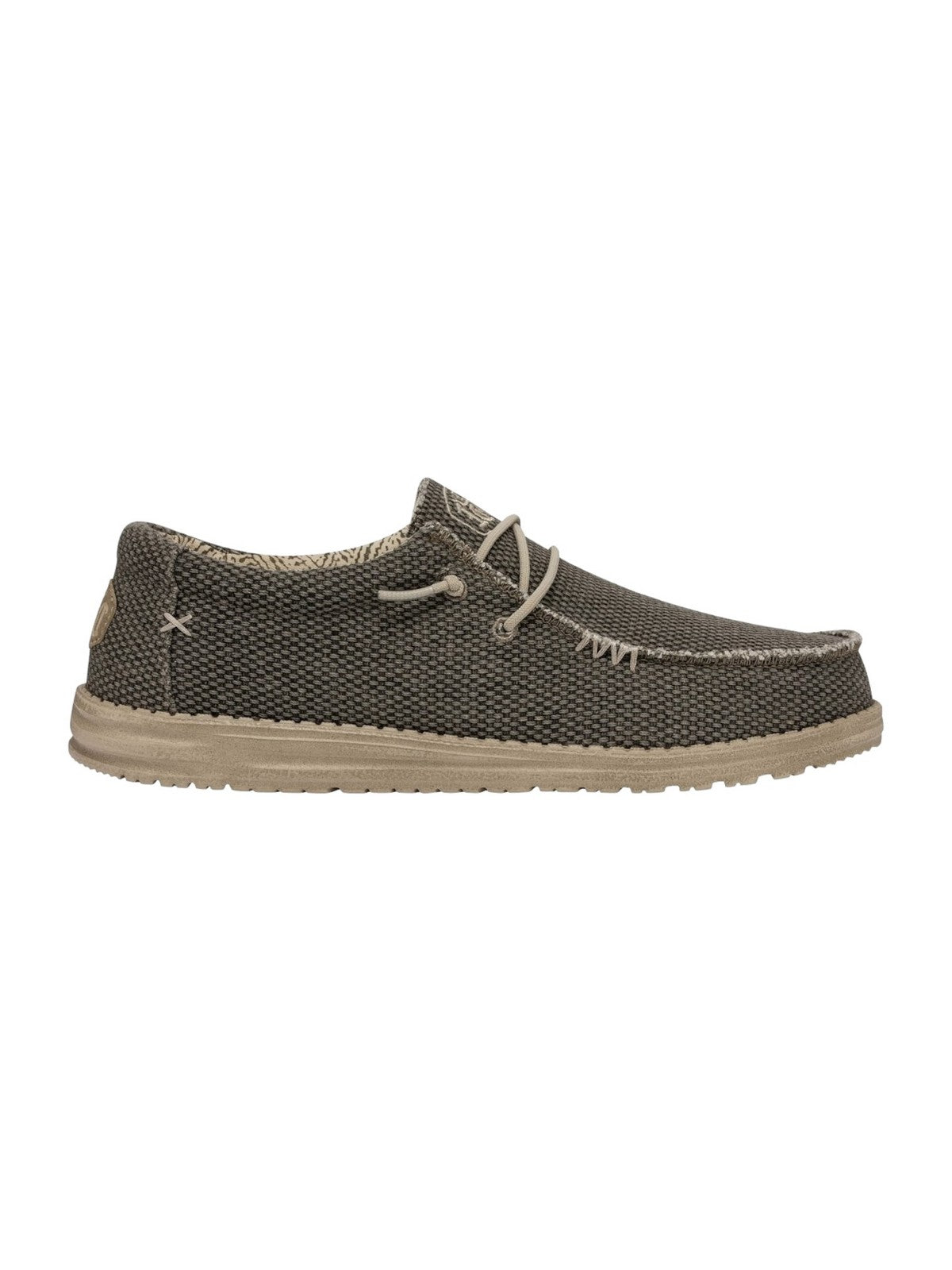 HEY DUDE Mocassin Homme Wally Tressé HD.40003 ARMY Vert