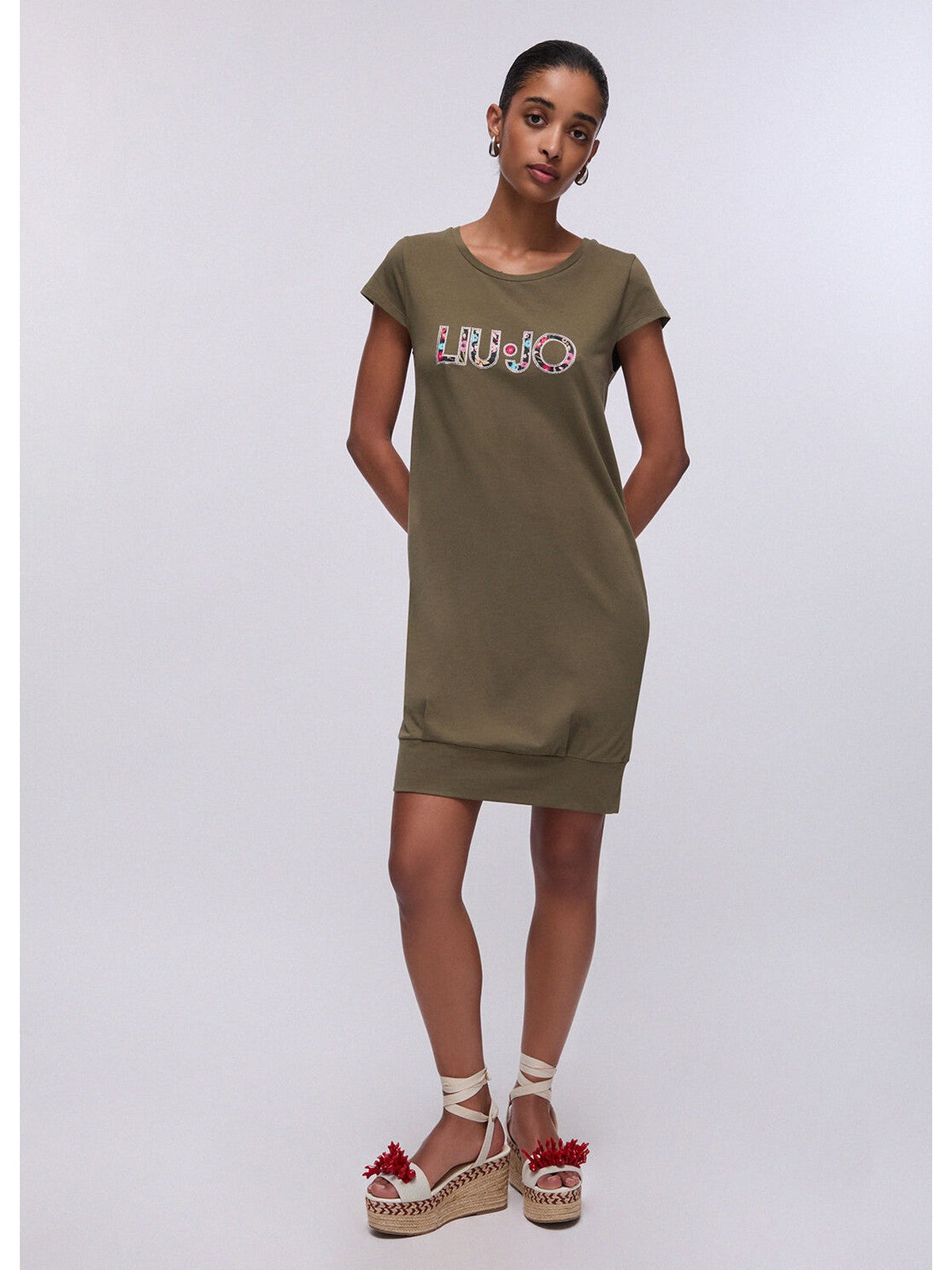 LIU JO BEACHWEAR Abito Donna  VA6212JS003 P9761 Sea turtle/flower