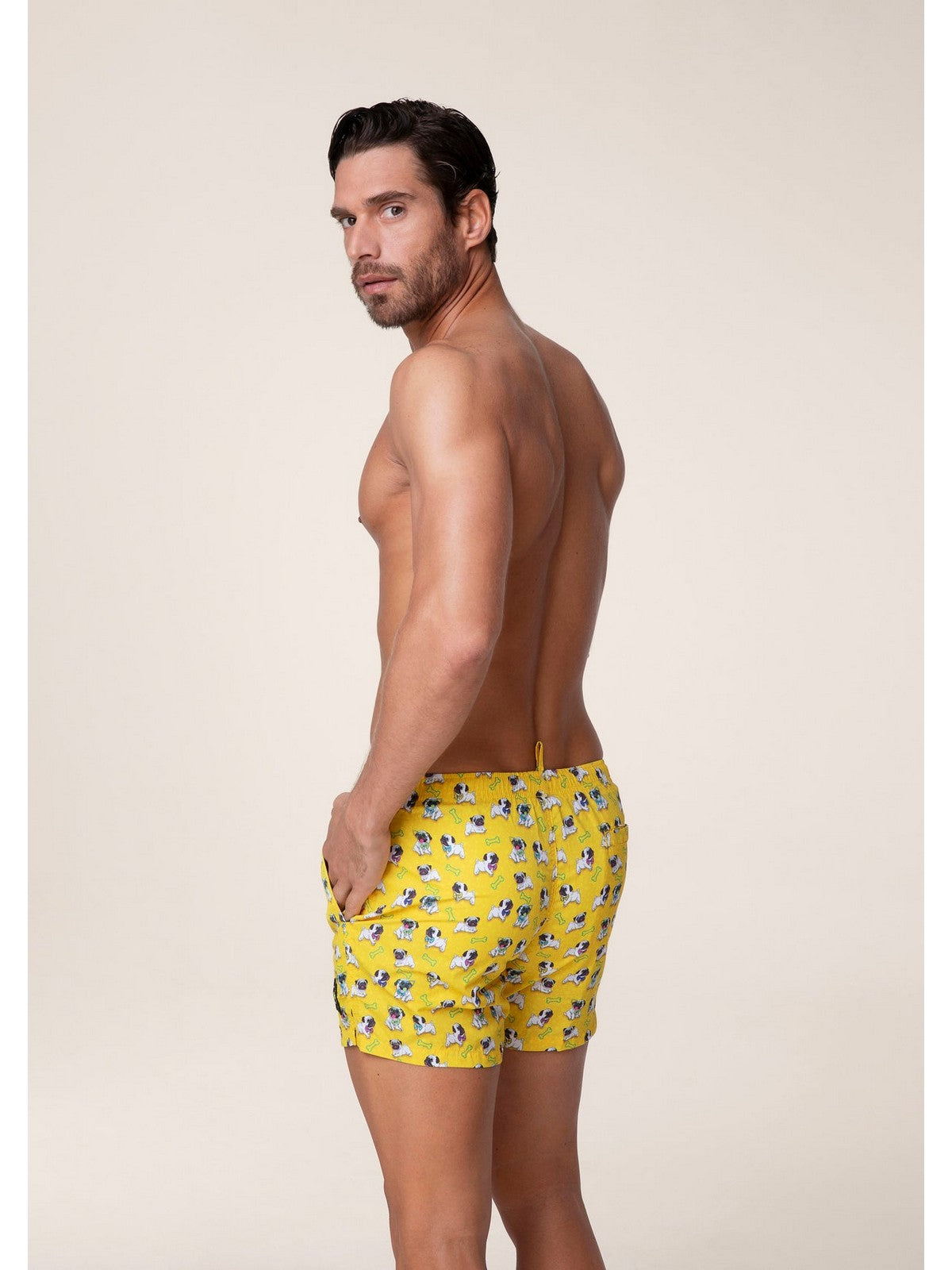 F**K Maillot de Bain Homme FK24-2060X15 Jaune