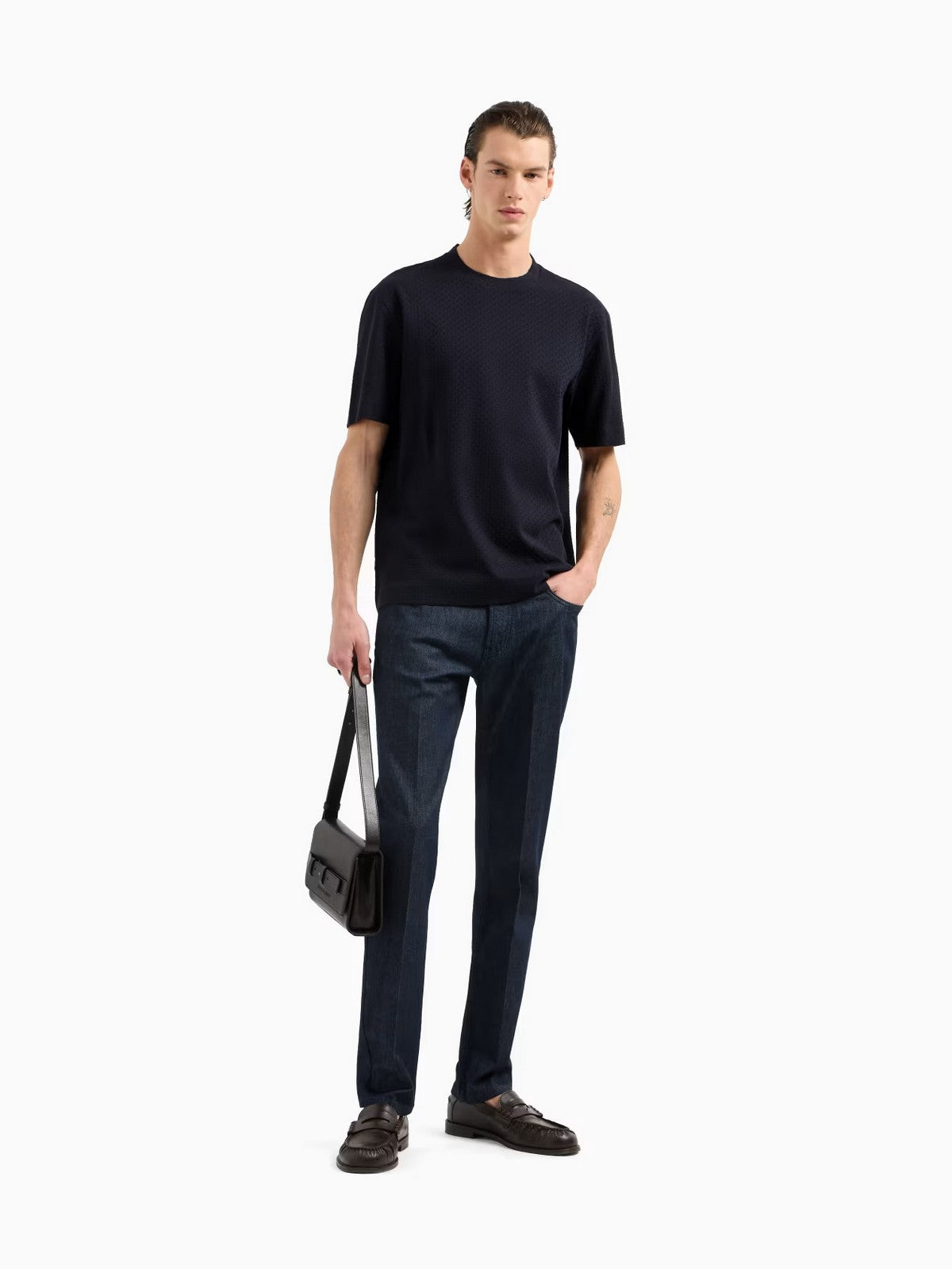 EMPORIO ARMANI T-shirt Uomo  EM001289 AF10762 FB257 Blu gioboutiqueweb