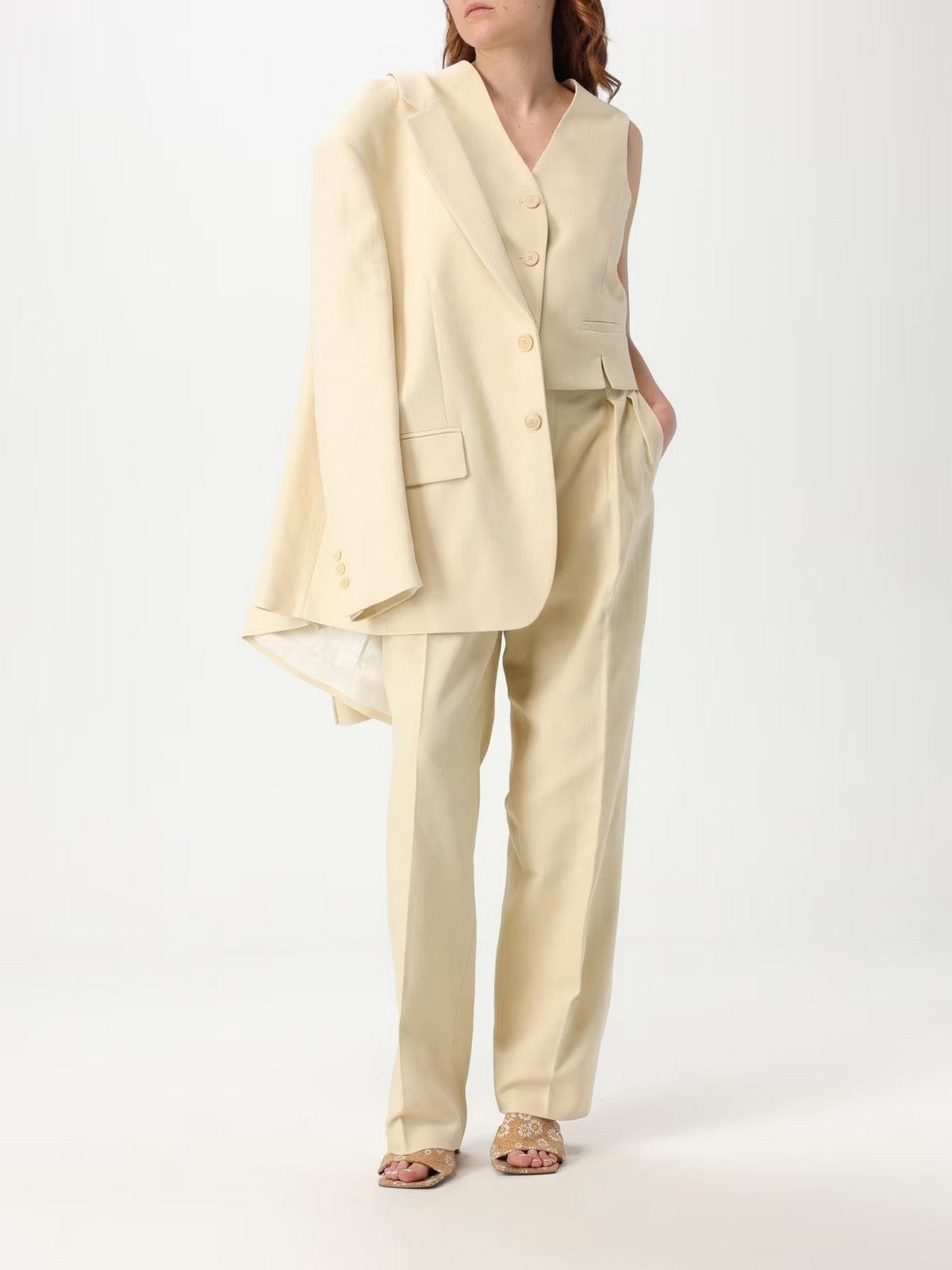 TWINSET Gilet Donna  251TP2761 12140 DELICATE BEIGE gioboutiqueweb