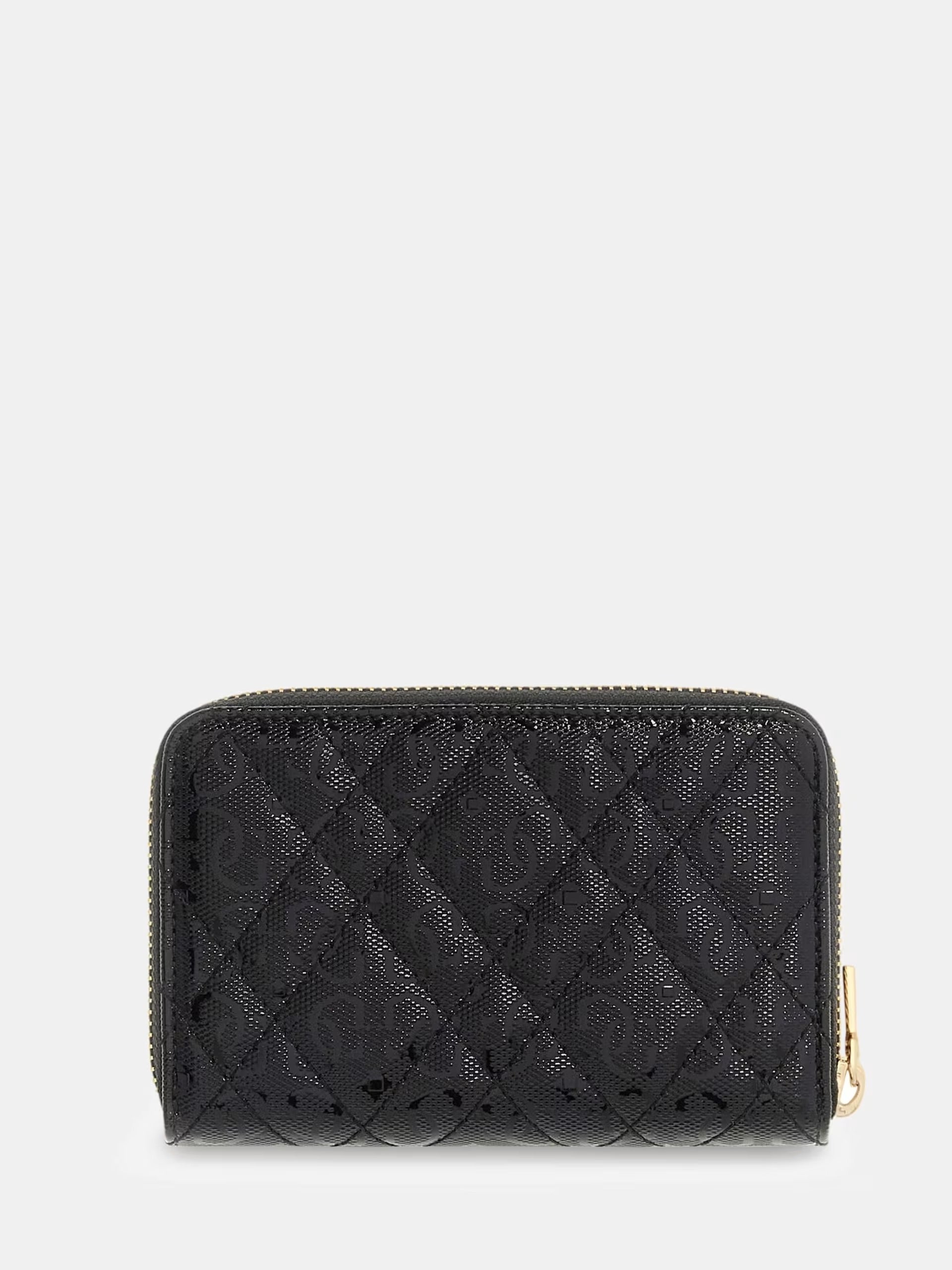 GUESS Portafoglio Donna ISEMAY SLG MEDIUM ZIP AROUND SWGG96 28140 BLA BLACK