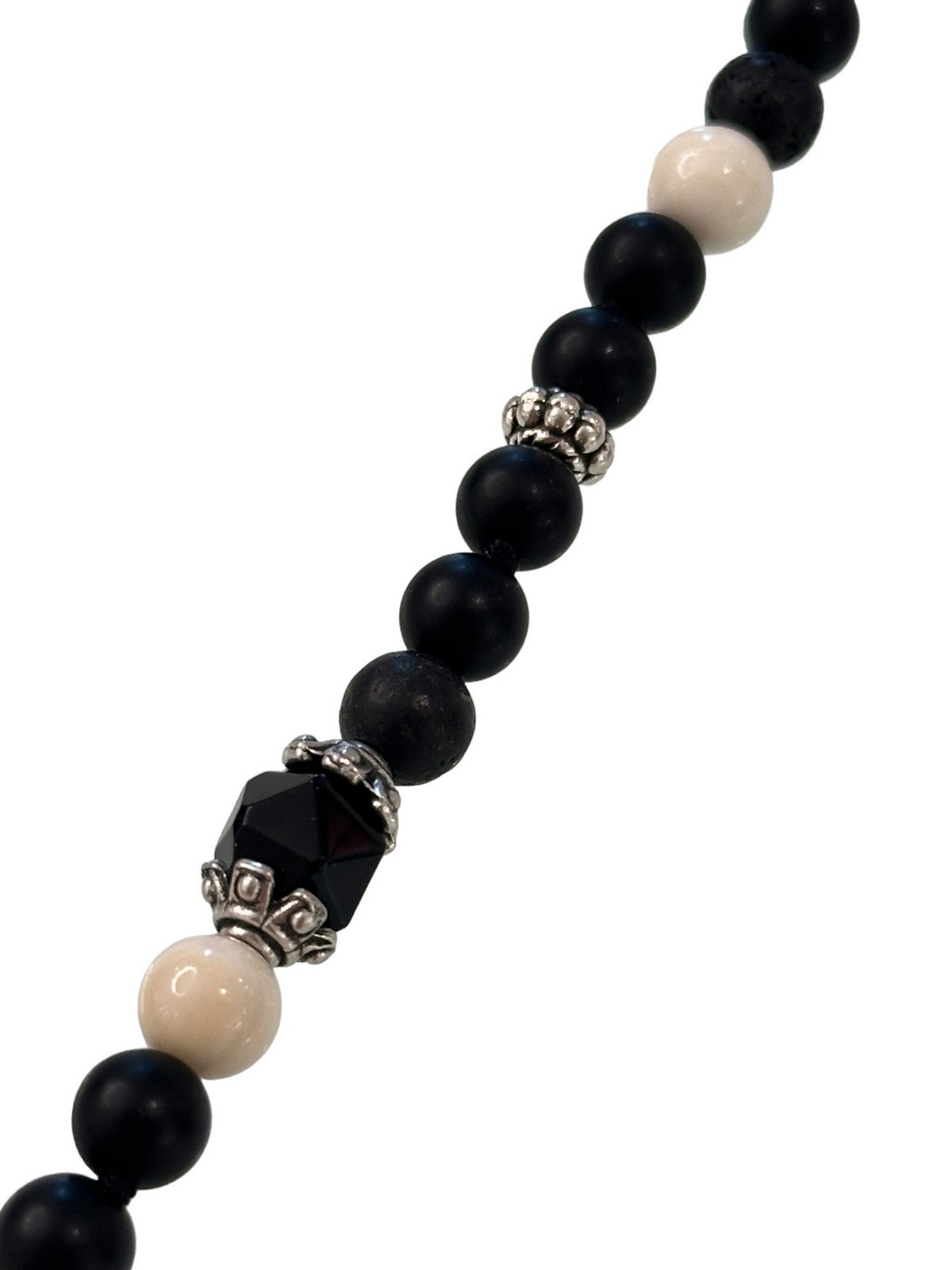 MANCINO MACO 1 Collier Homme Noir